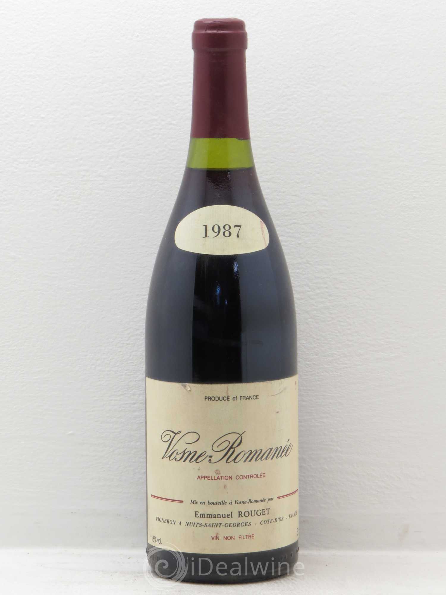 Vosne-Romanée Emmanuel Rouget 1987 - Posten von 1 Flasche - 0
