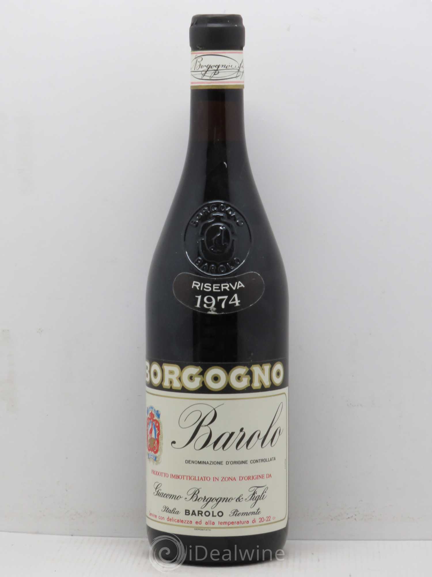 Barolo DOCG Borgondi Bardo Piémont Giacomo Borgogno & Figly 1974 - Lotto di 1 bottiglia - 0