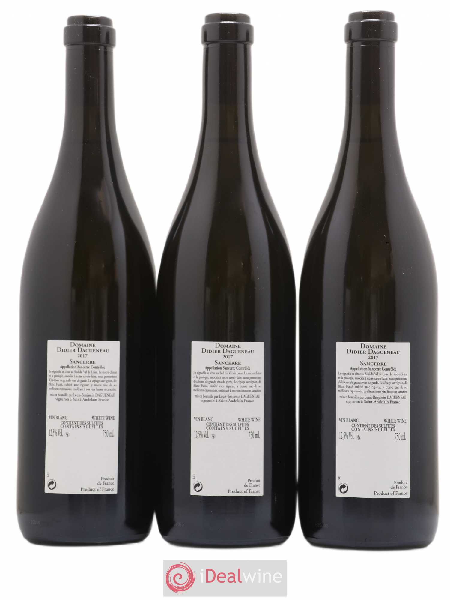 Sancerre En Chailloux Dagueneau 2017 - Lot de 3 bouteilles - 1