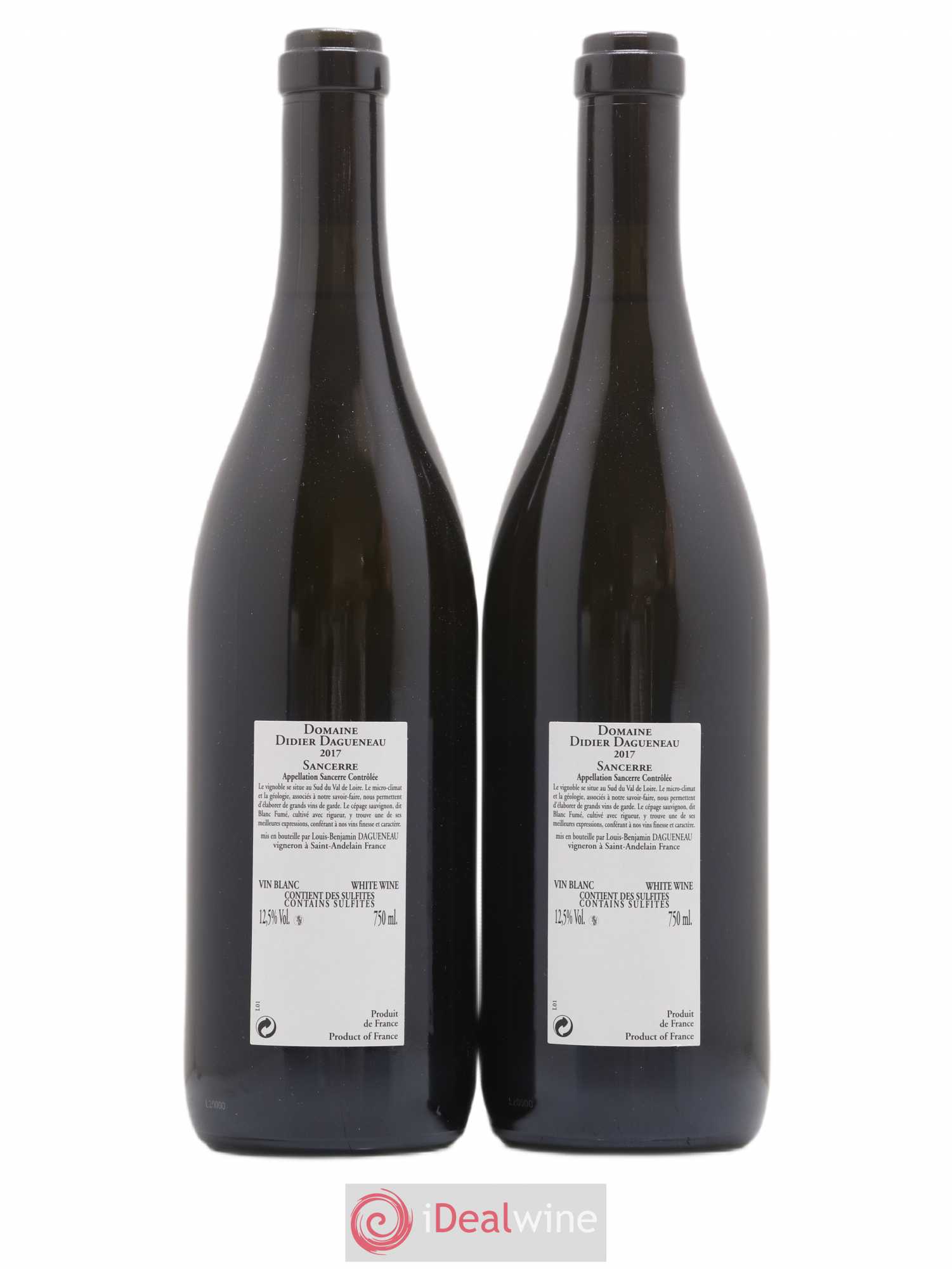 Sancerre En Chailloux Dagueneau 2017 - Lot de 2 bouteilles - 1