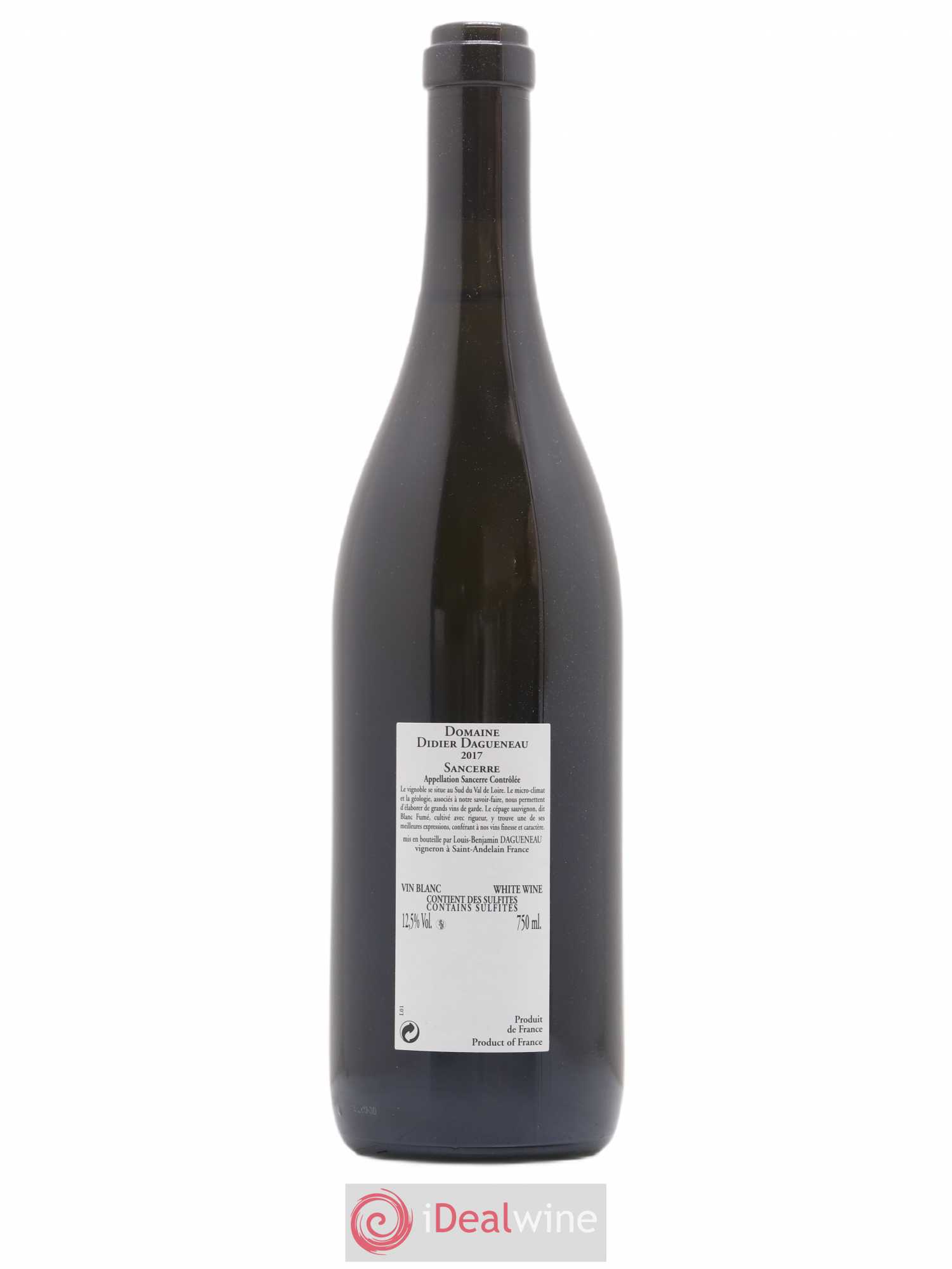 Sancerre En Chailloux Dagueneau 2017 - Lot de 1 bouteille - 1