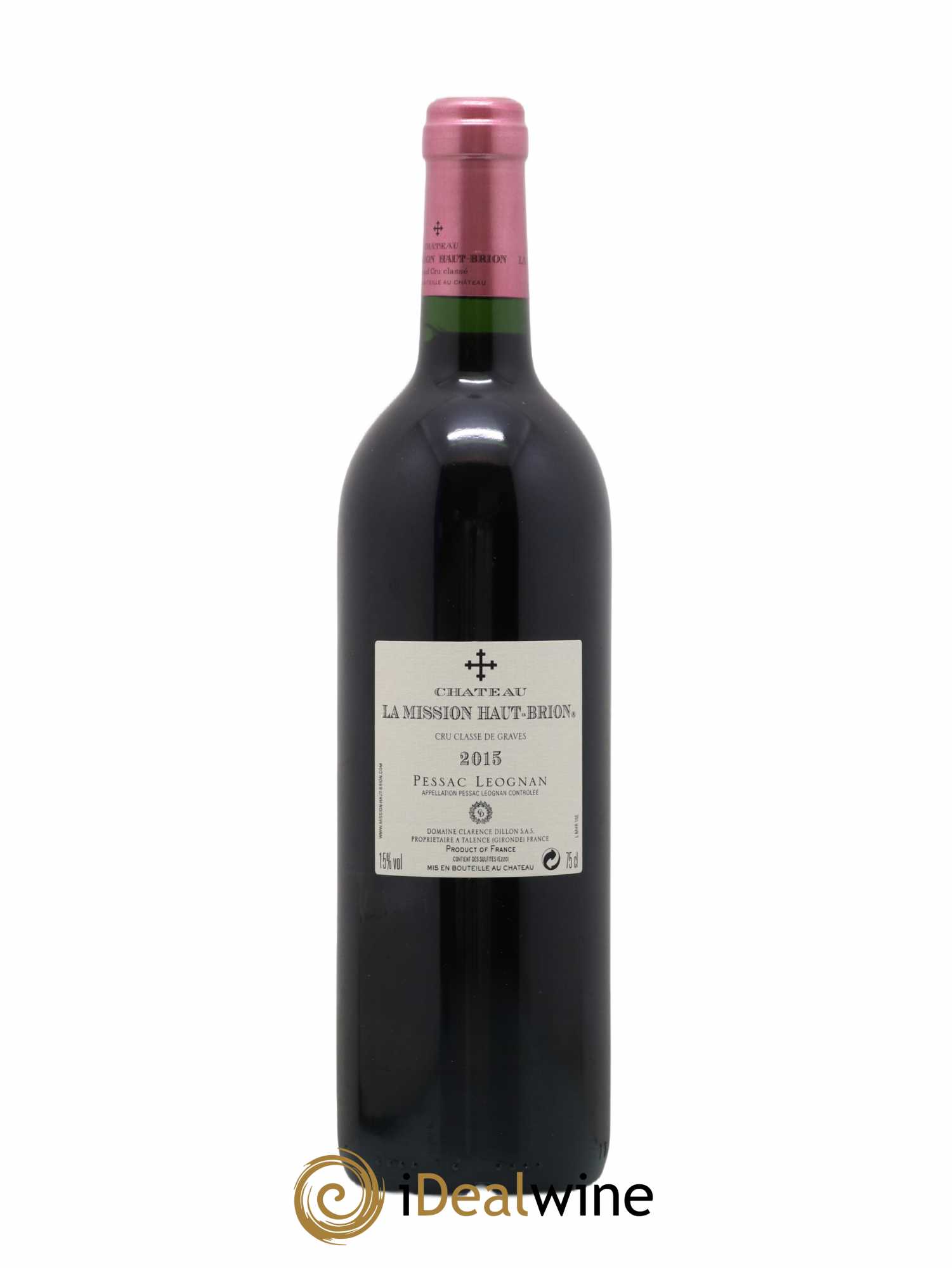 Château la Mission Haut-Brion Cru Classé de Graves 2015 - Lot de 1 bouteille - 1