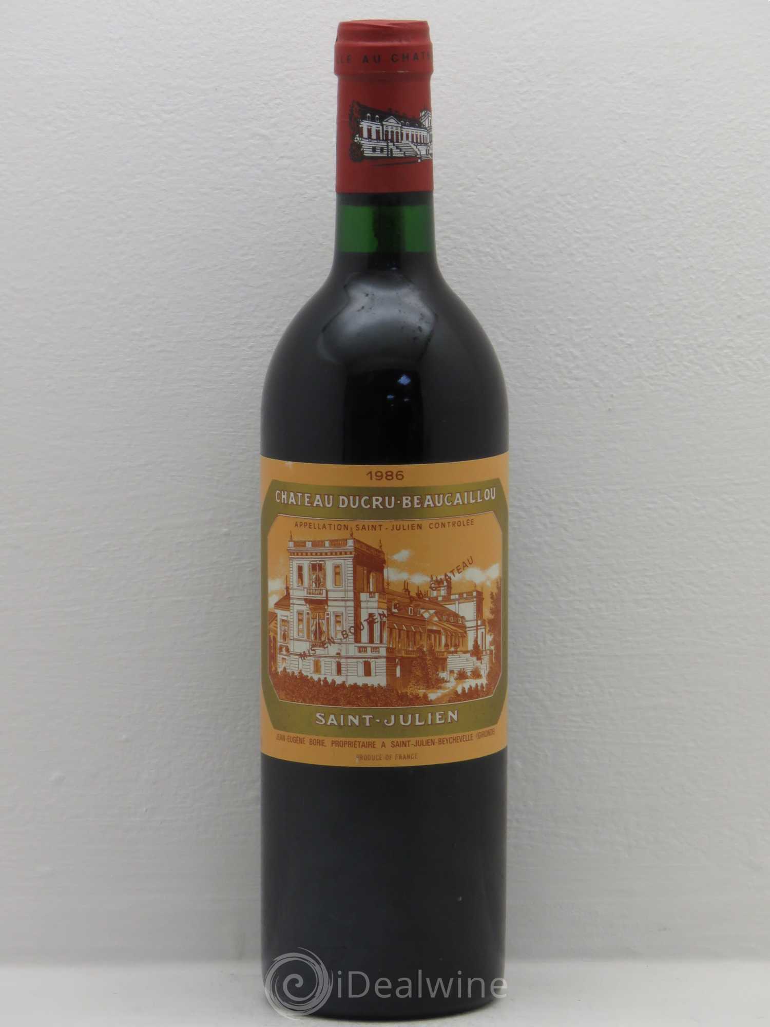 Château Ducru Beaucaillou 2ème Grand Cru Classé (sans prix de réserve) 1986 - Lot de 1 bouteille - 0