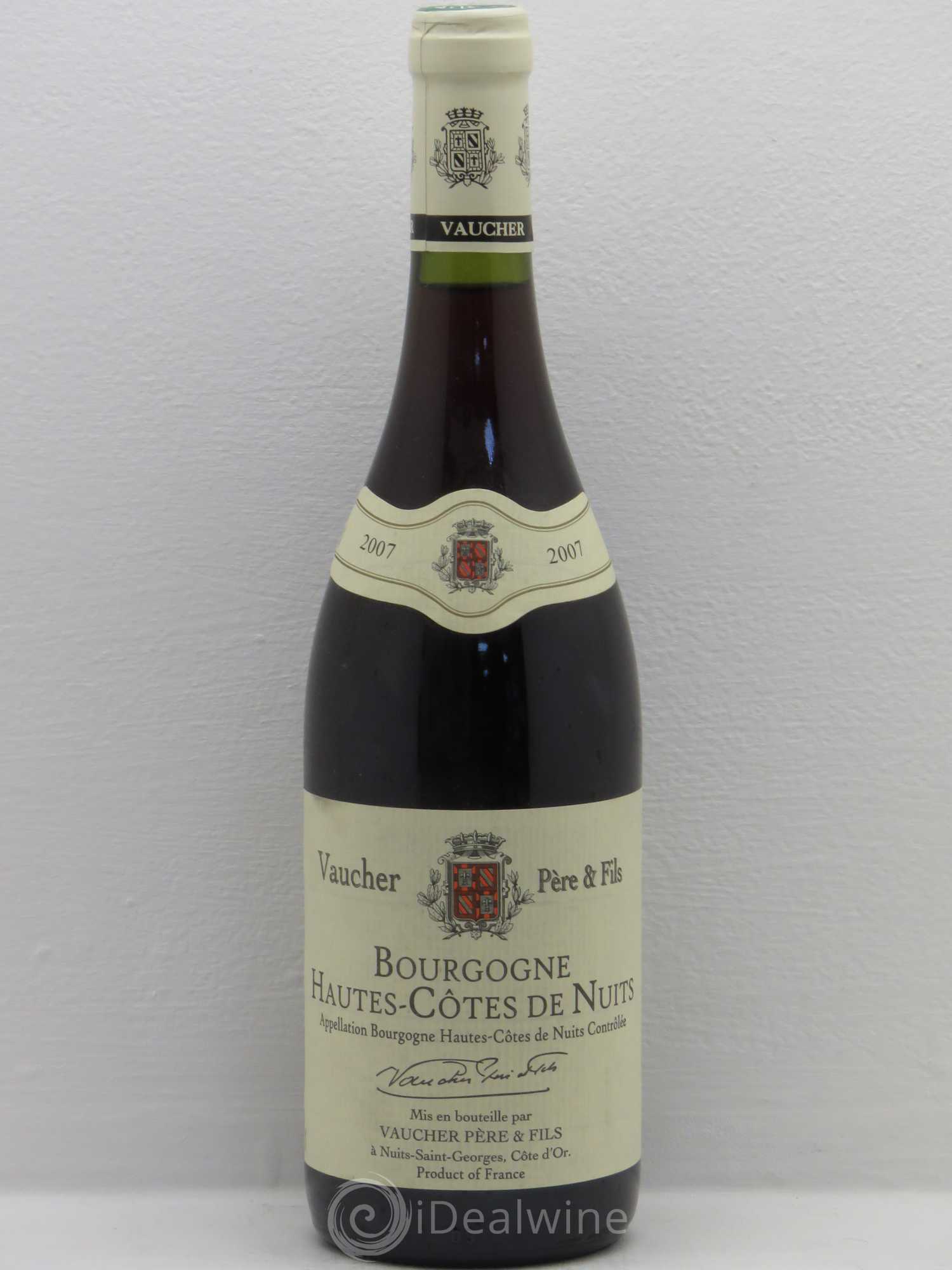 Hautes-Côtes de Nuits Domaine Vaucher(sans prix de réserve) 2007 - Posten von 1 Flasche - 0
