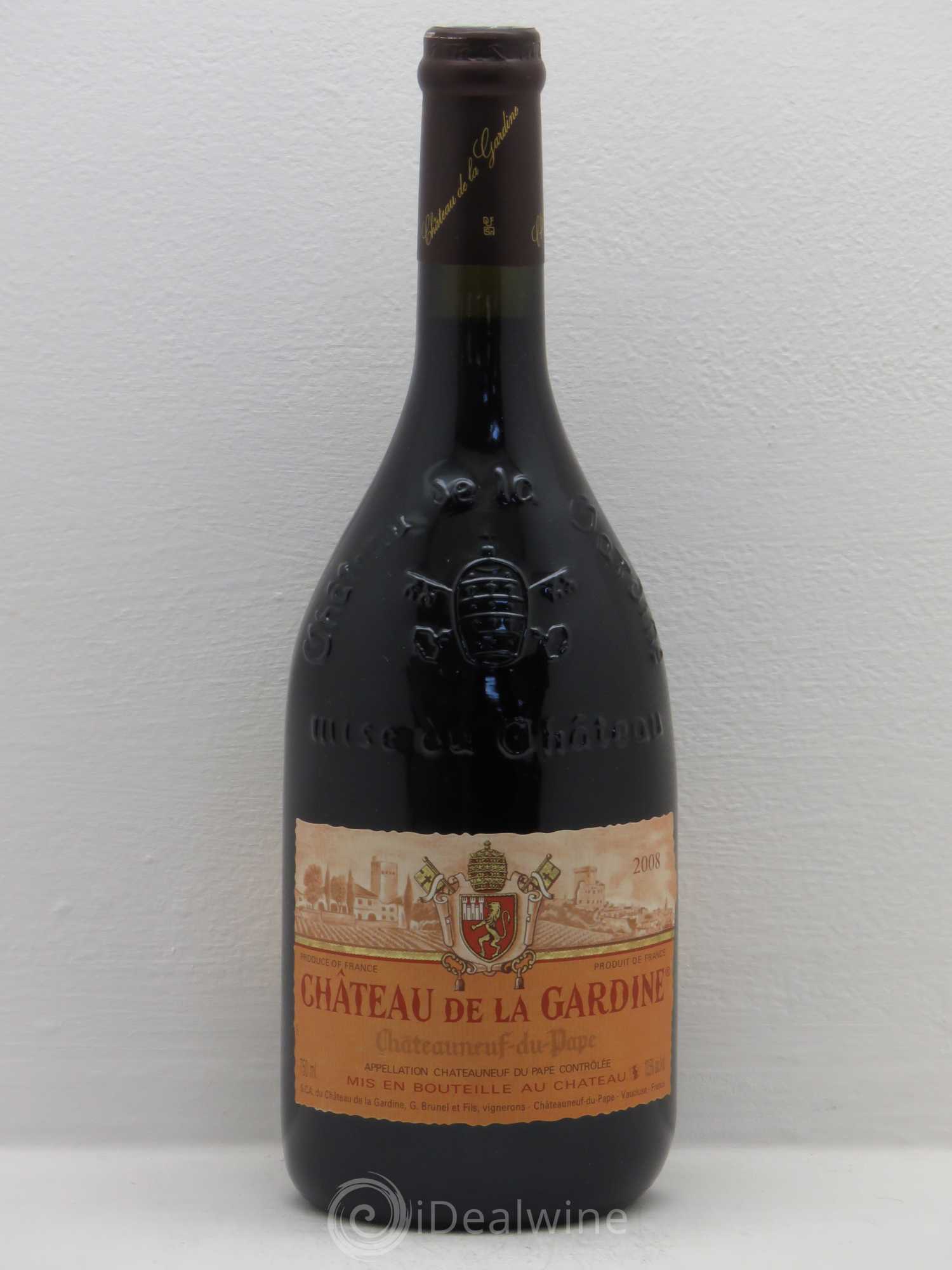 Châteauneuf-du-Pape Château de La Gardine Famille Brunel (sans prix de réserve) 2008 - Lot de 1 bouteille - 0