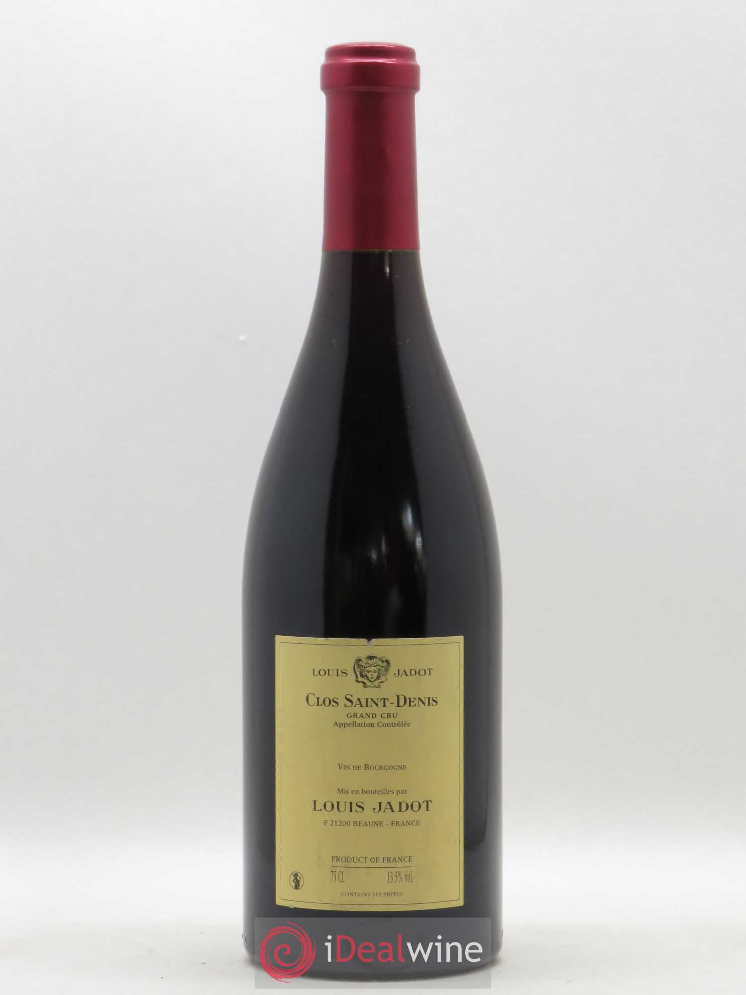 Clos Saint-Denis Grand Cru Maison Louis Jadot 2011 - Lot de 1 bouteille - 1