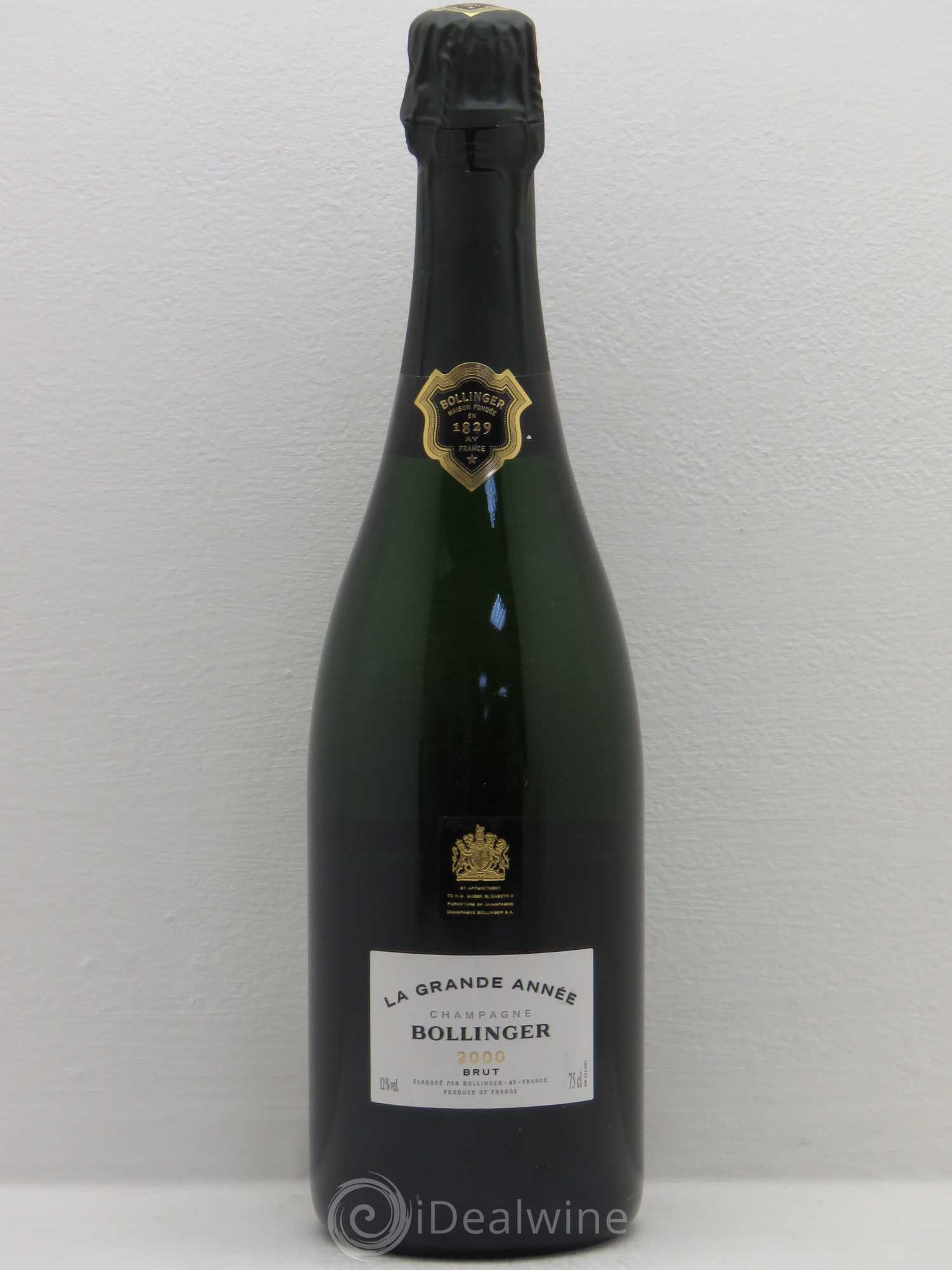 La Grande Année Brut Bollinger (sans prix de réserve) 2000 - Lot de 1 bouteille - 0