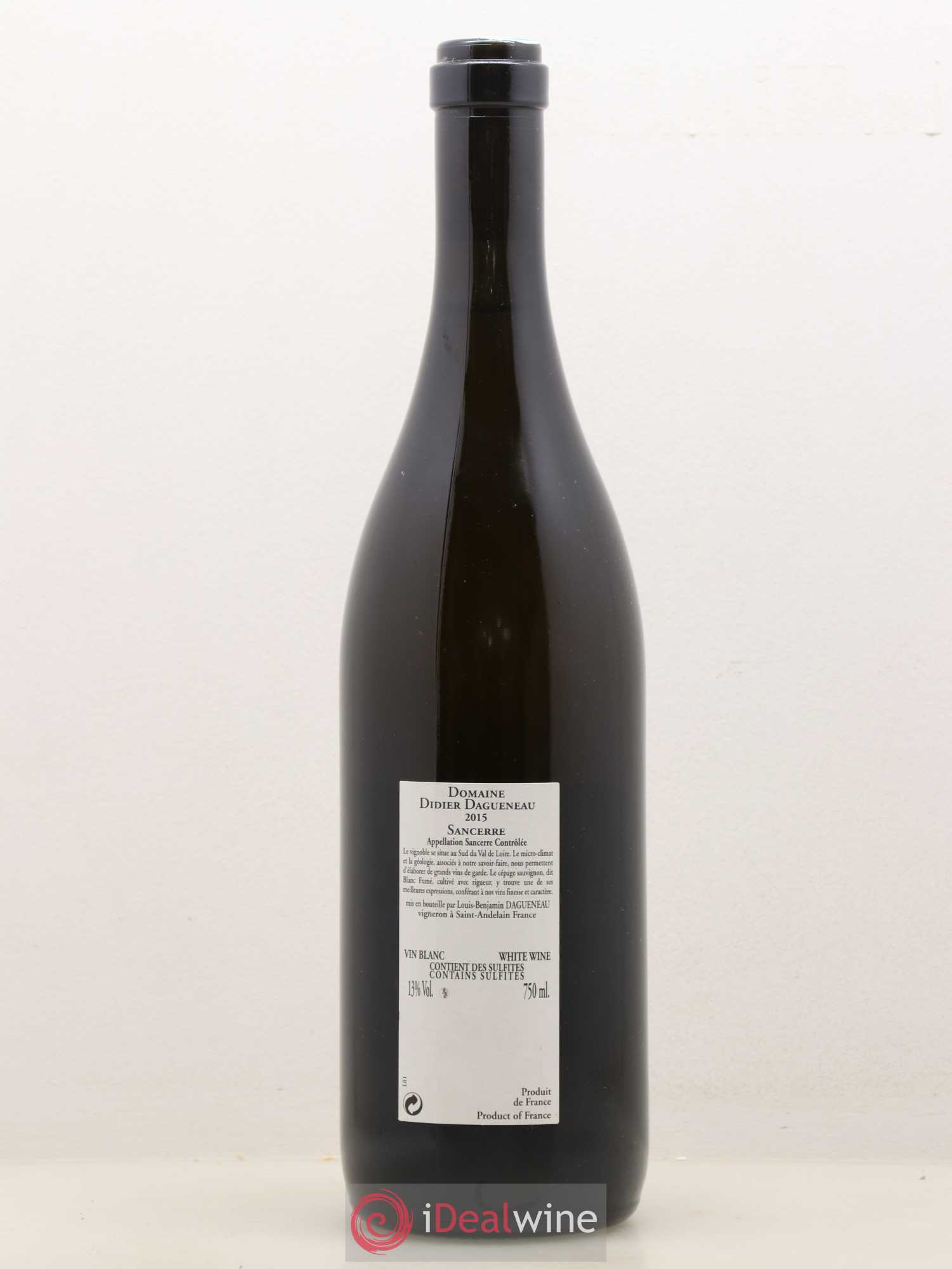 Pouilly-Fumé En Chailloux Dagueneau 2015 - Lot de 1 bouteille - 1