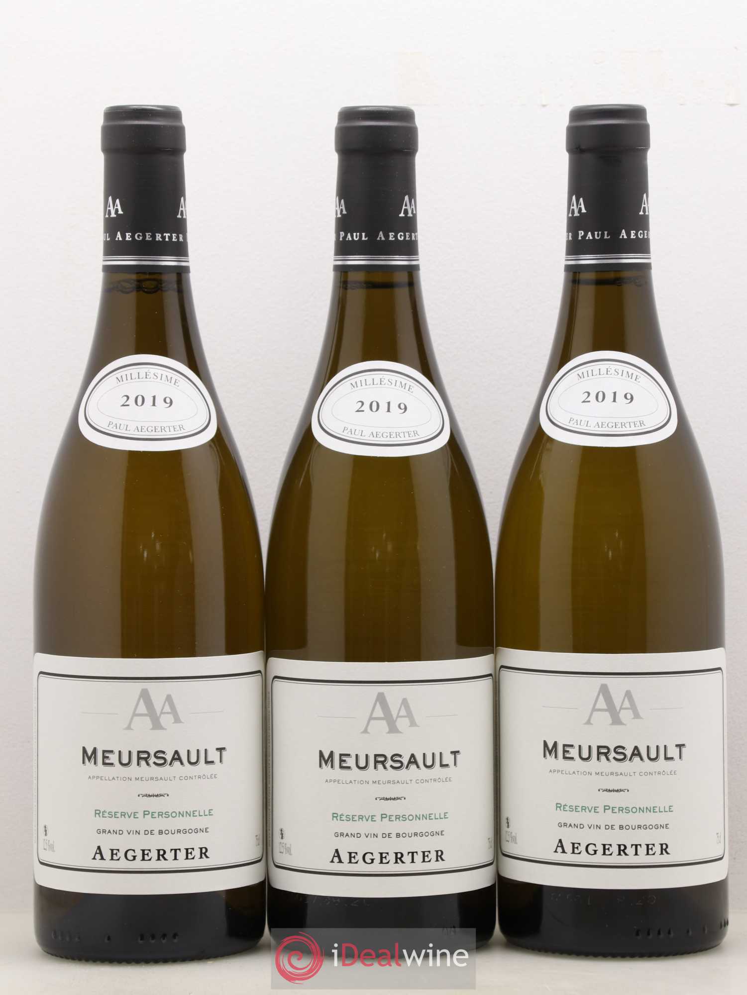 Meursault Aegerter Réserve personnelle 2019 - Posten von 3 Flaschen - 0