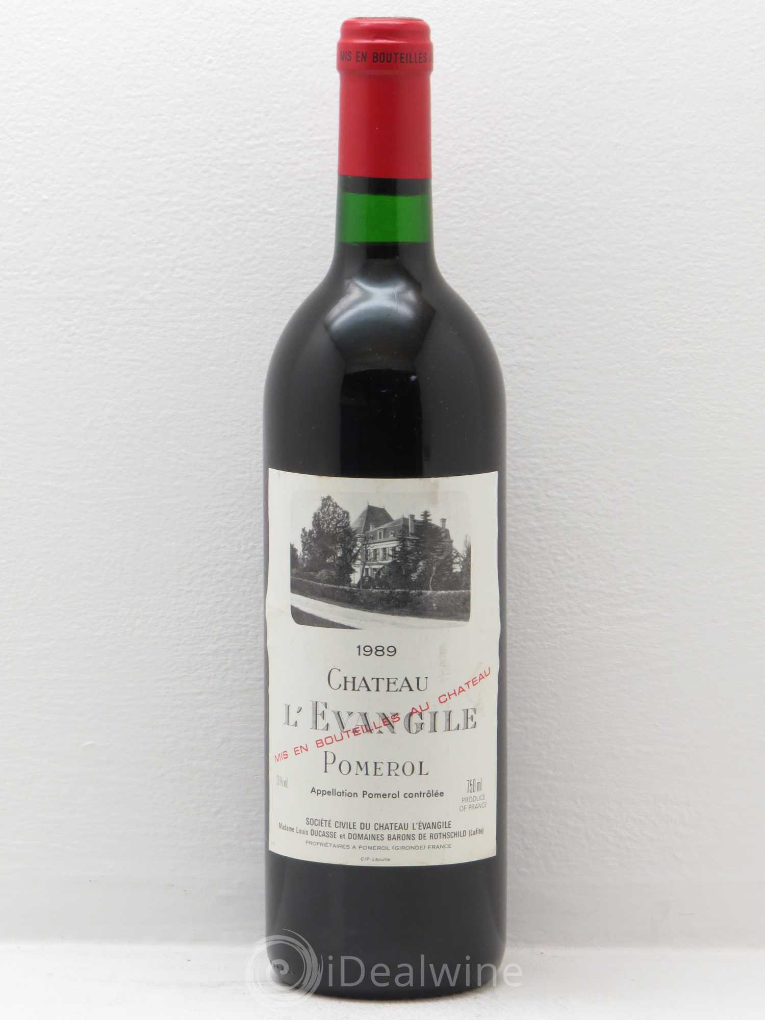 Château l' Évangile 1989 - Lot de 1 bouteille - 0