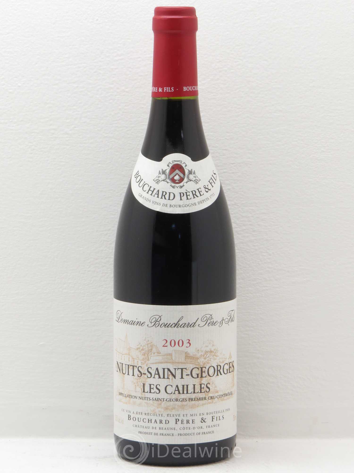 Nuits-Saint-Georges 1er Cru Les Cailles Bouchard Père & Fils 2003 - Lot de 1 bouteille - 0
