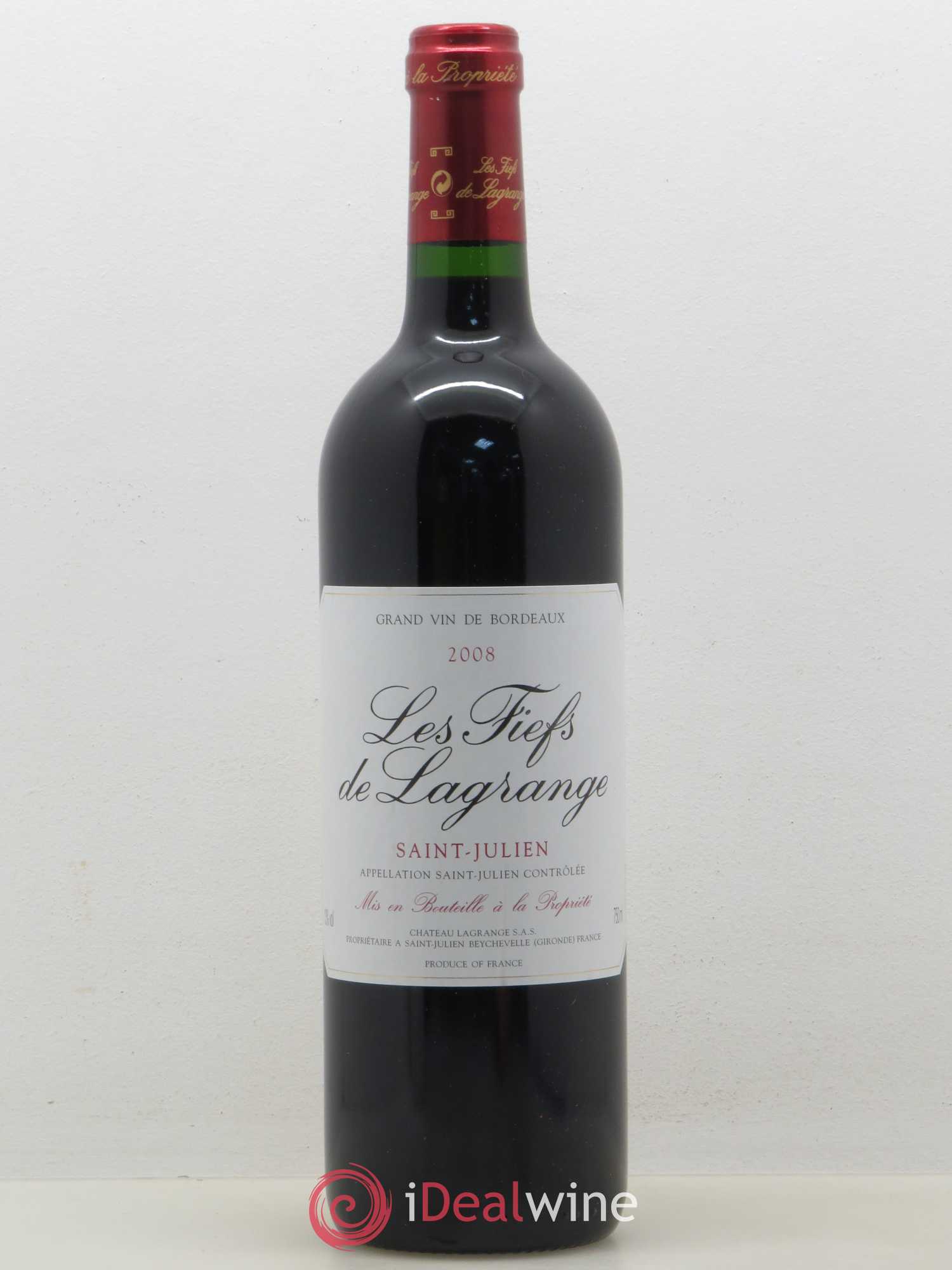 Les Fiefs de Lagrange Second Vin 2008 - Lot de 1 bouteille - 0