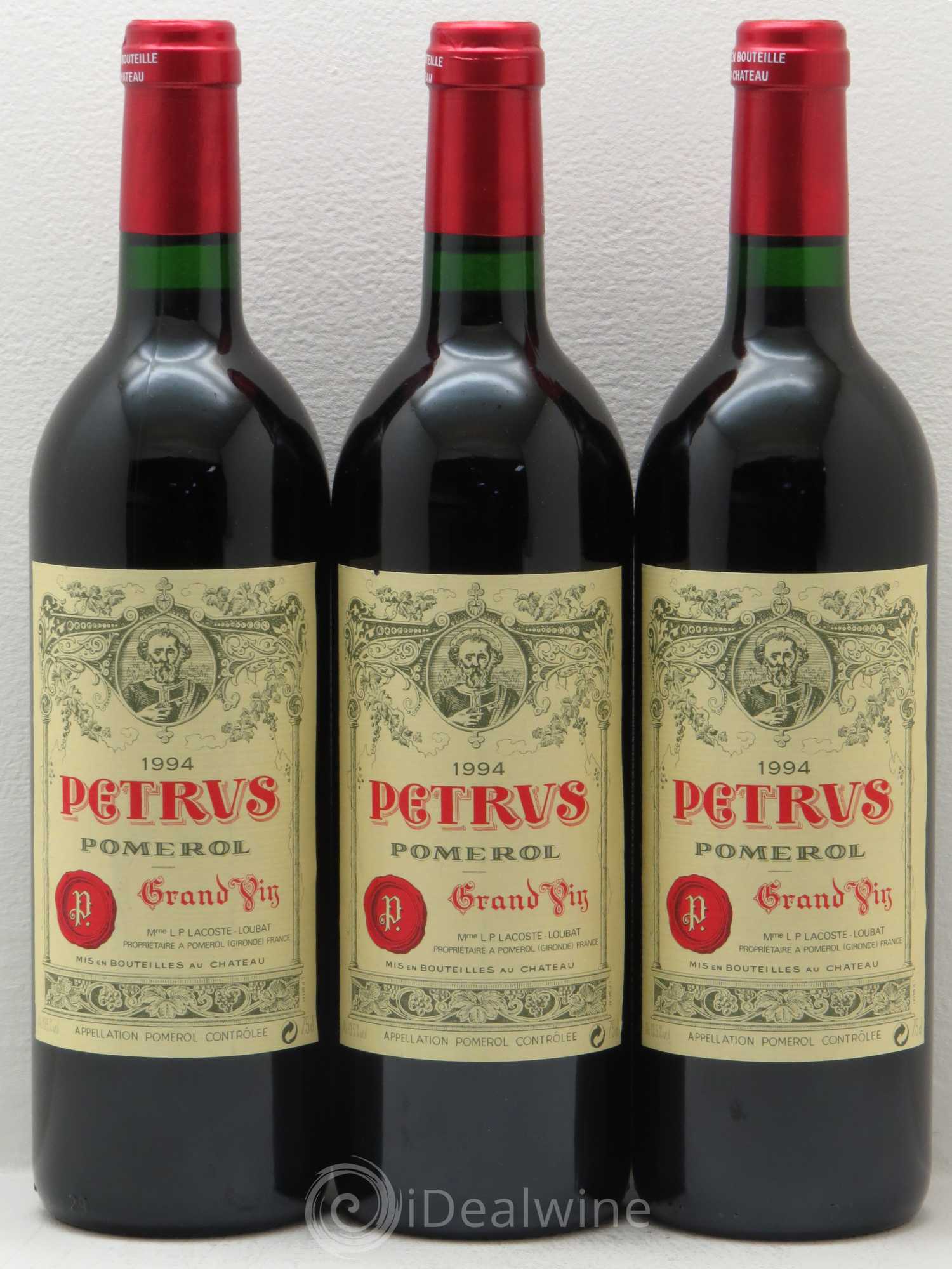 Petrus 1994 - Lot de 3 bouteilles - 0