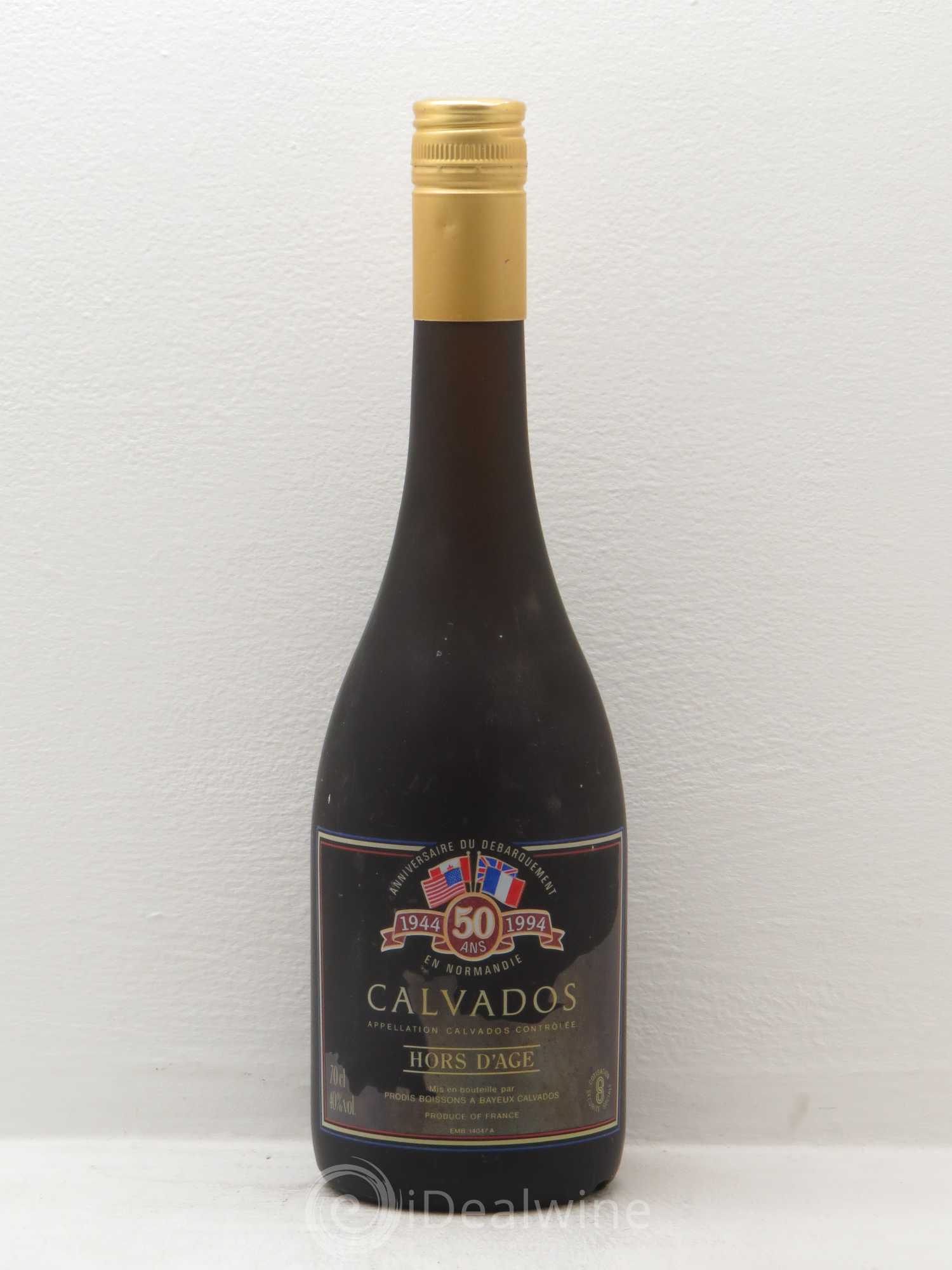 Calvados Hors d'Age Anniversaire du Débarquement 1944 - Posten von 1 Flasche - 0