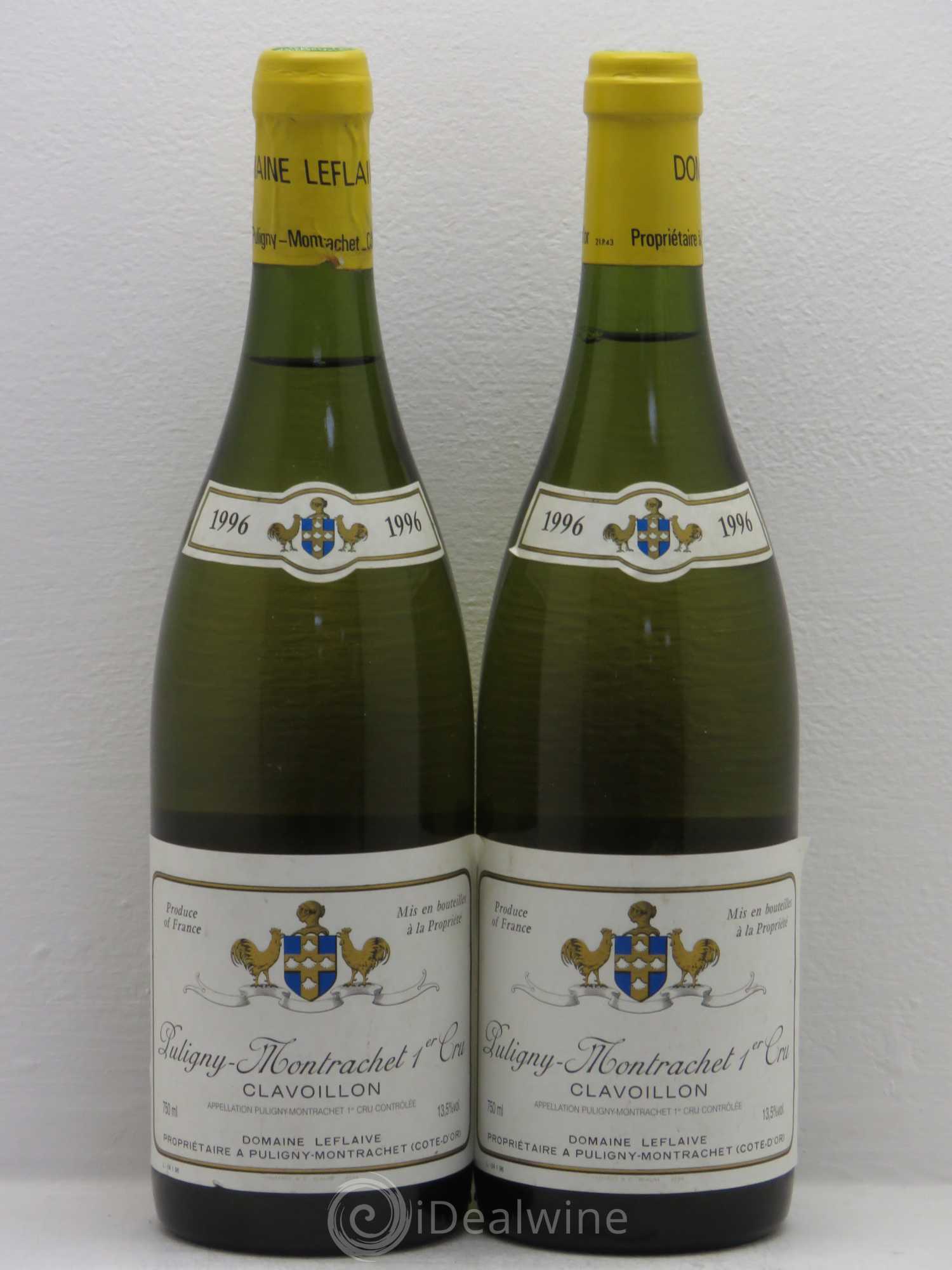Puligny-Montrachet 1er Cru Clavoillon Leflaive (Domaine) 1996 - Lot de 2 bouteilles - 0