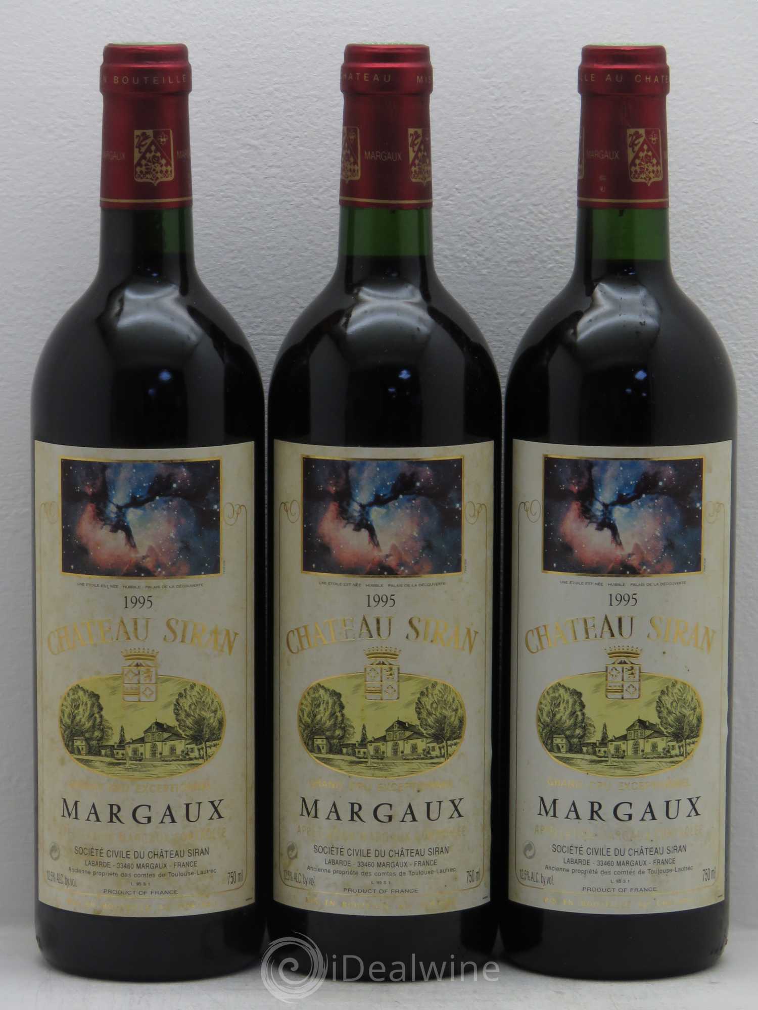 Château Siran 1995 - Lot de 3 bouteilles - 0