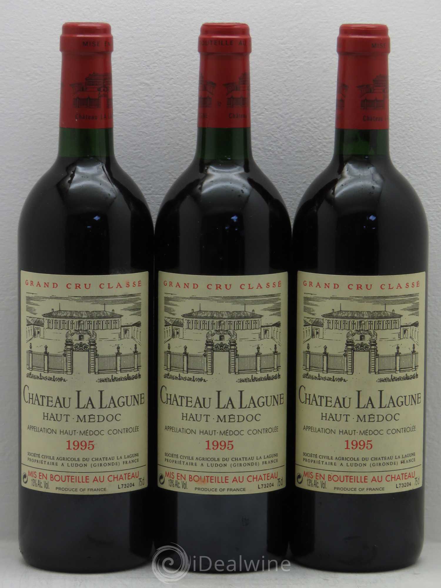 Château la Lagune 3ème Grand Cru Classé 1995 - Lot de 3 bouteilles - 0