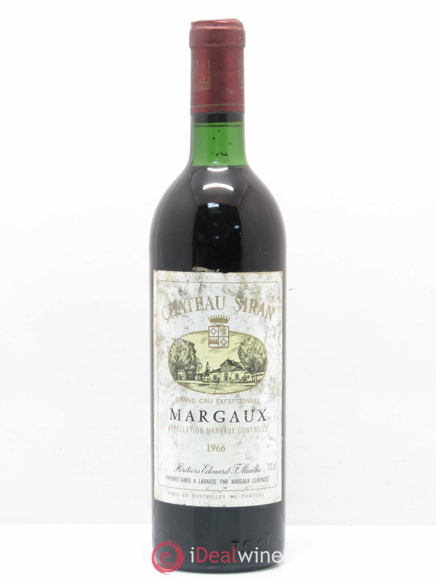 Château Siran 1966 - Lot de 1 bouteille - 0