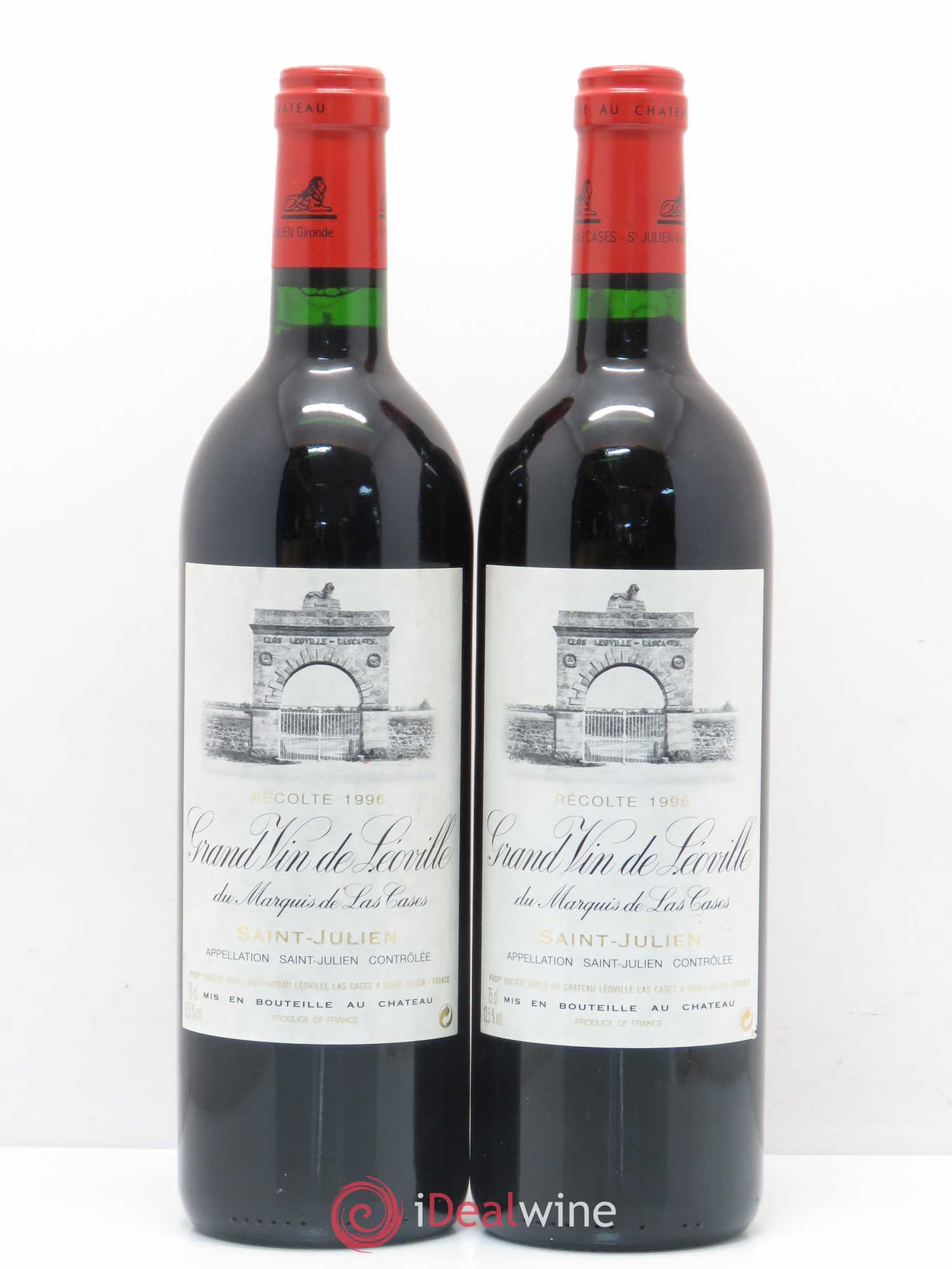 Château Léoville Las Cases 2ème Grand Cru Classé 1996 - Lot de 2 bouteilles - 0