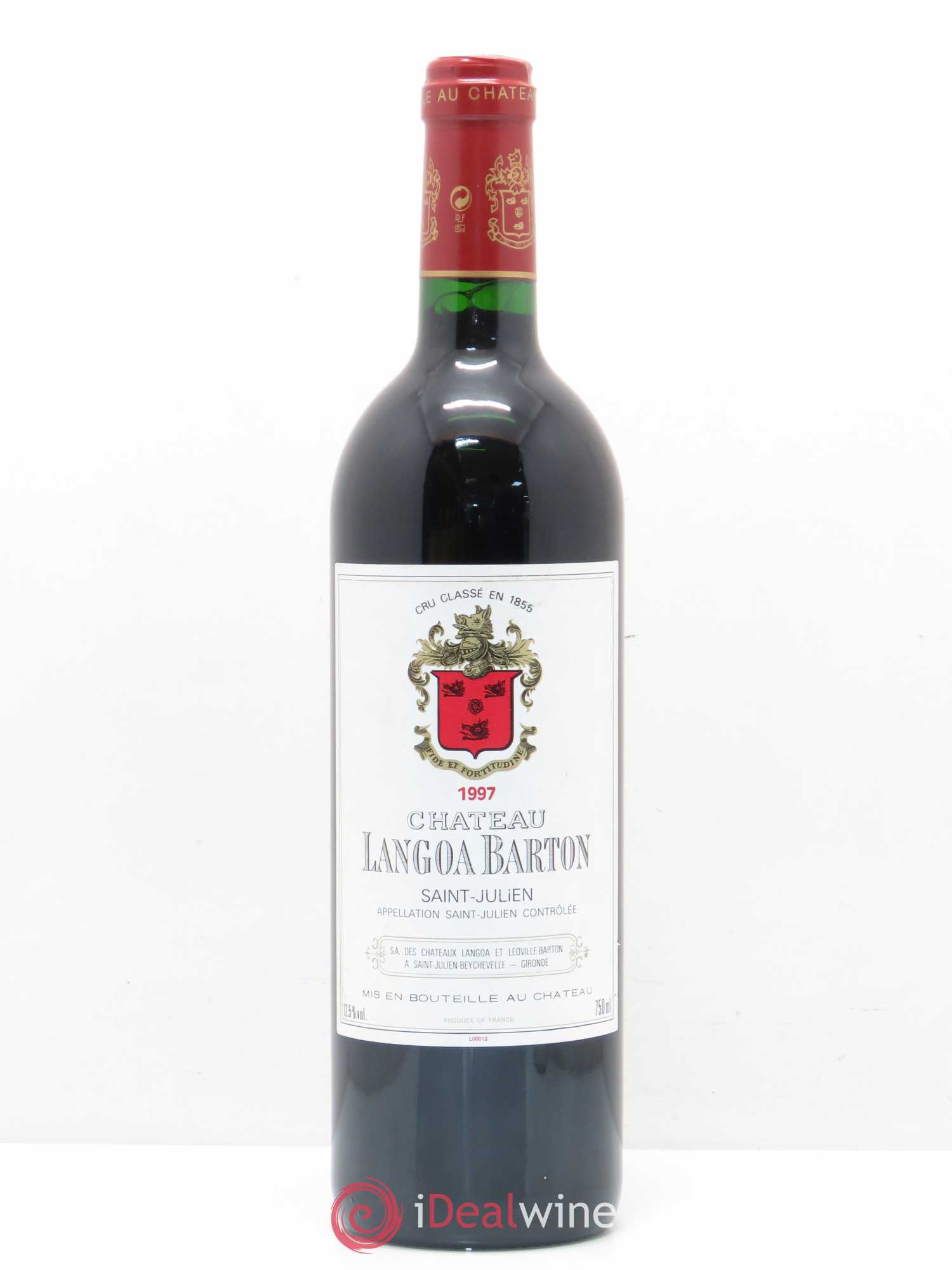 Château Langoa Barton 3ème Grand Cru Classé 1997 - Lot de 1 bouteille - 0