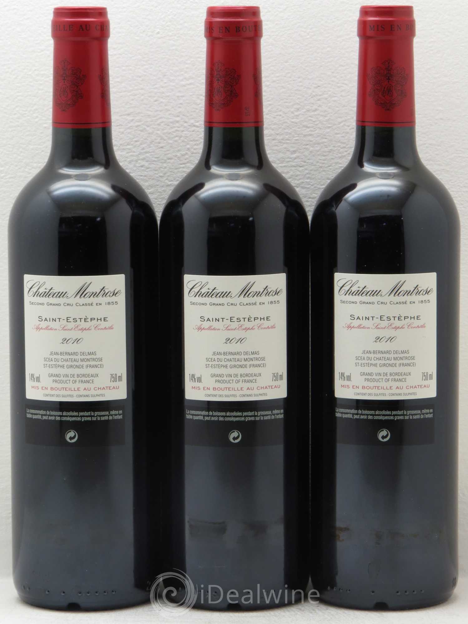 Château Montrose 2ème Grand Cru Classé 2010 - Lot de 12 bouteilles - 6