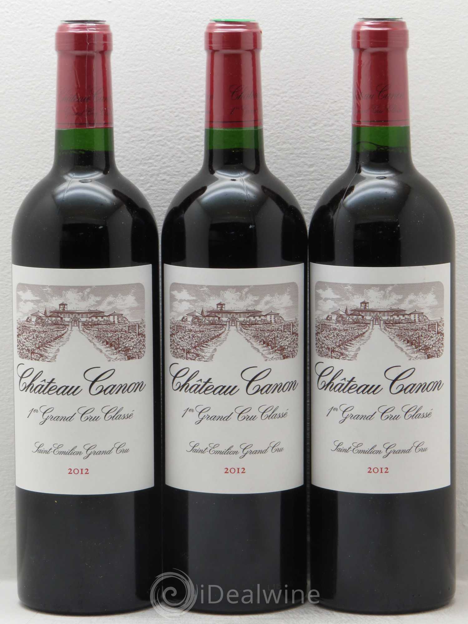 Château Canon 1er Grand Cru Classé B 2012 - Lot de 12 bouteilles - 1