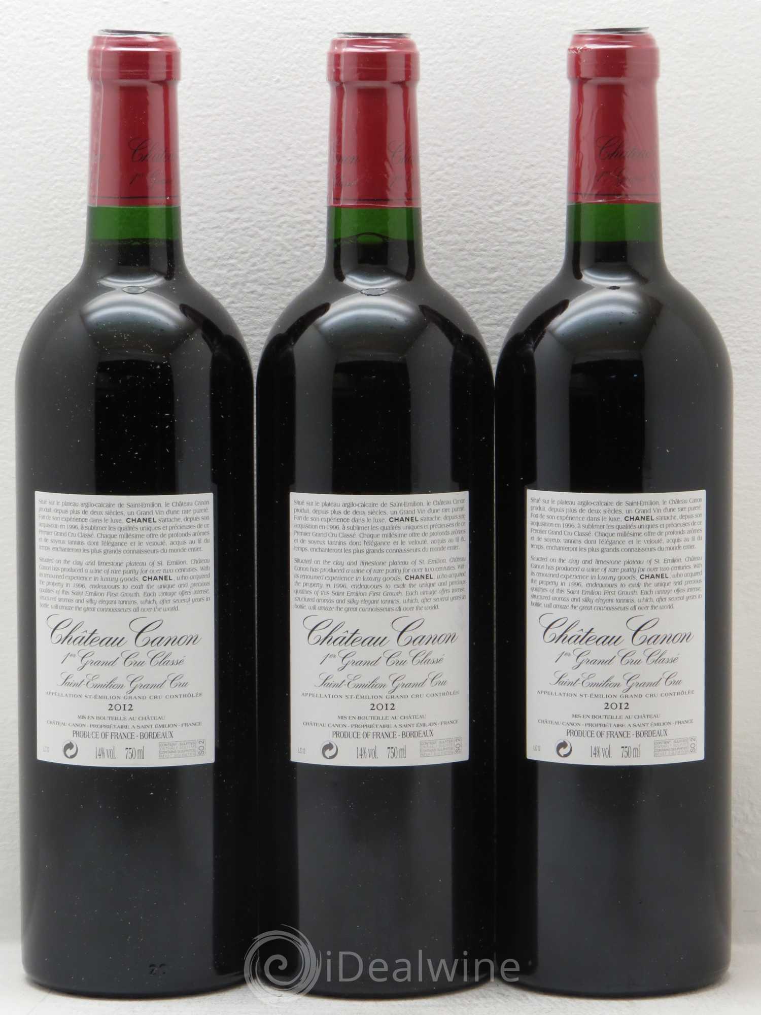 Château Canon 1er Grand Cru Classé B 2012 - Lot de 12 bouteilles - 4