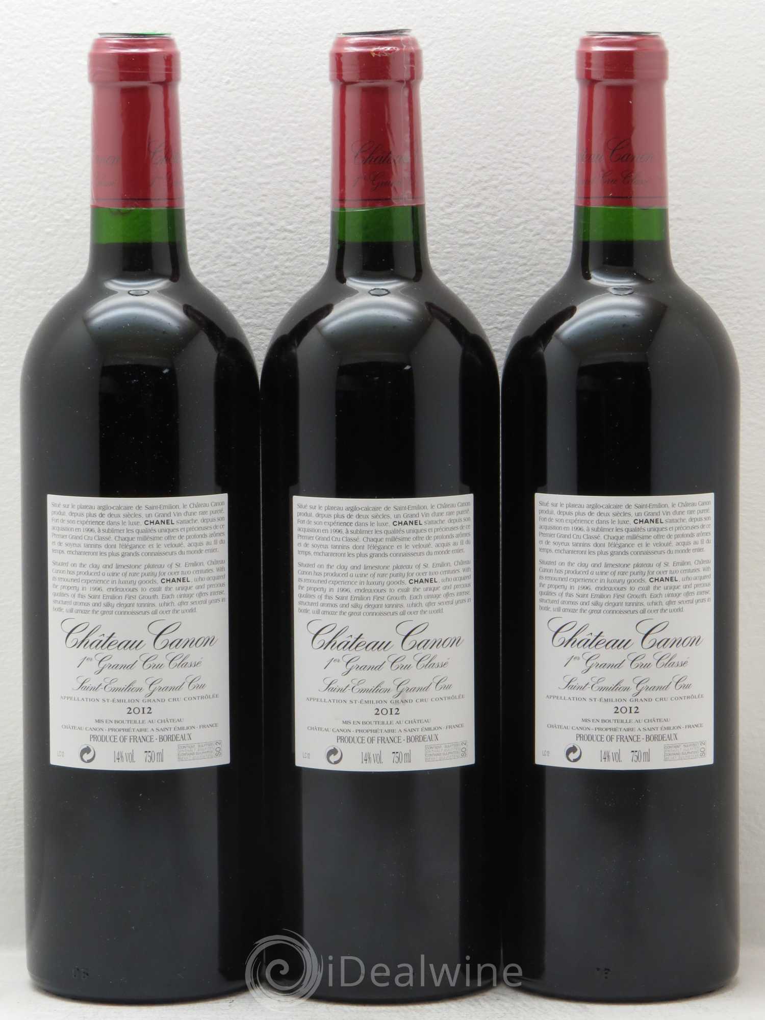 Château Canon 1er Grand Cru Classé B 2012 - Lot de 12 bouteilles - 8