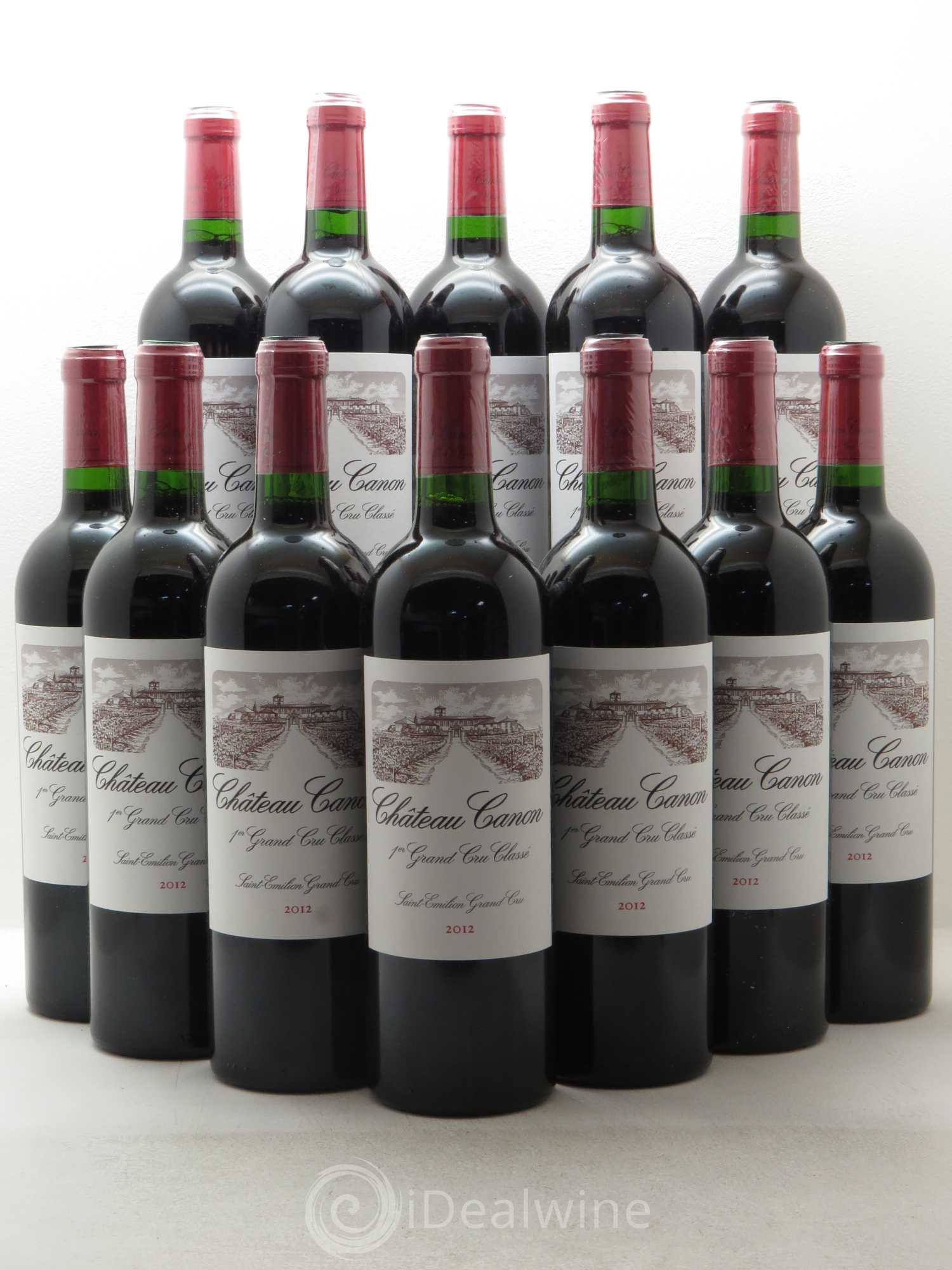 Château Canon 1er Grand Cru Classé B 2012 - Lot de 12 bouteilles - 0