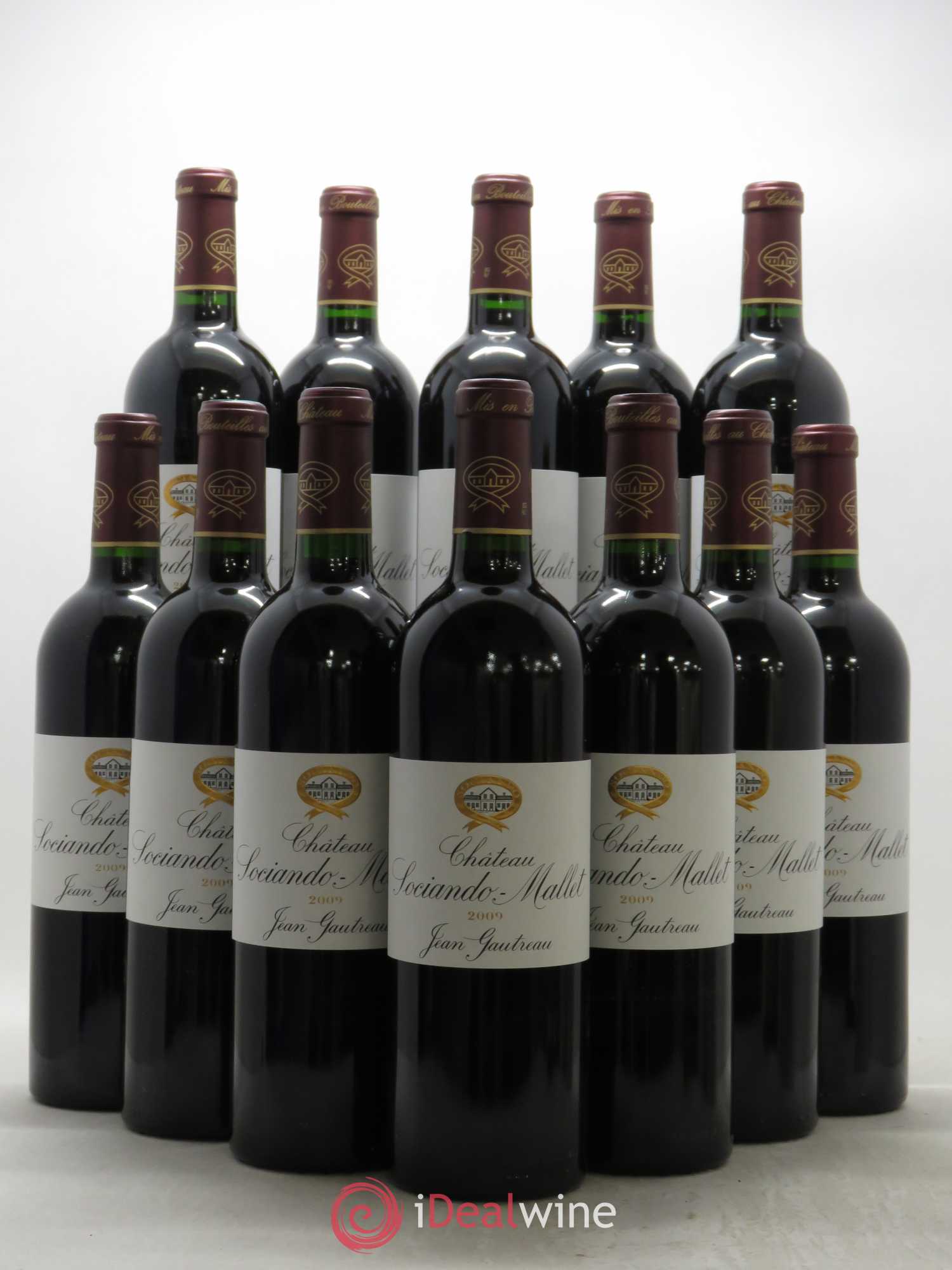 Château Sociando Mallet 2009 - Lot de 12 bouteilles - 0