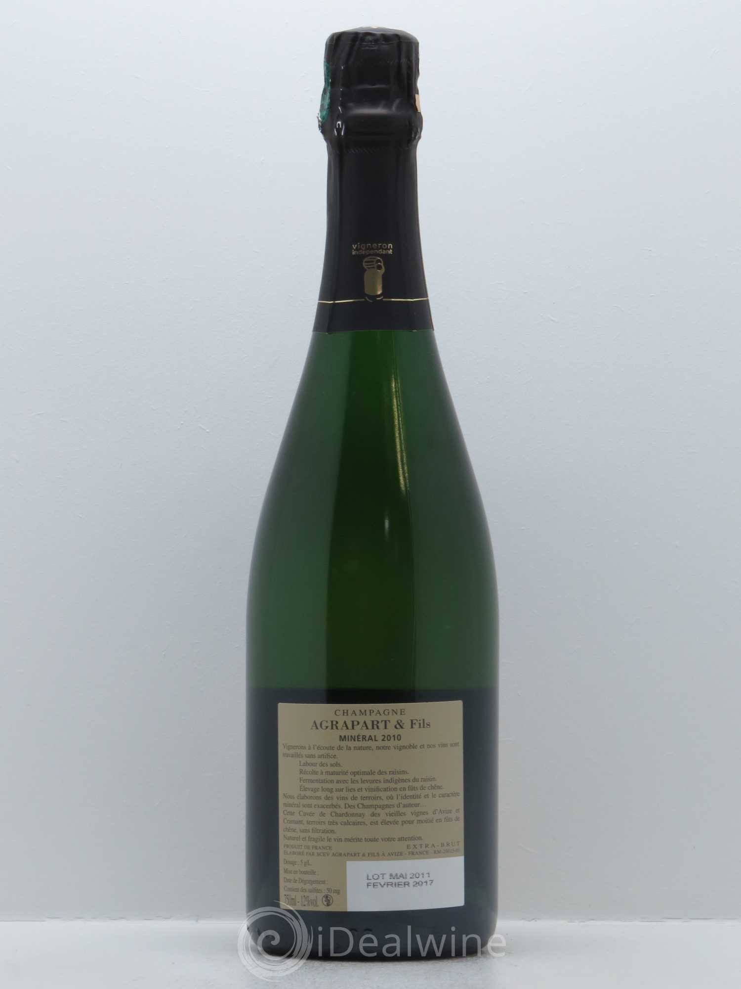 Minéral Blanc de Blancs Extra-Brut Agrapart & Fils 2010 - Lot de 1 bouteille - 1