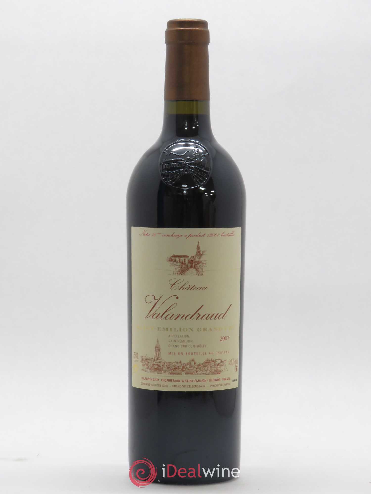 Saint-Émilion Château Valandraud 2007 - Posten von 1 Flasche - 0