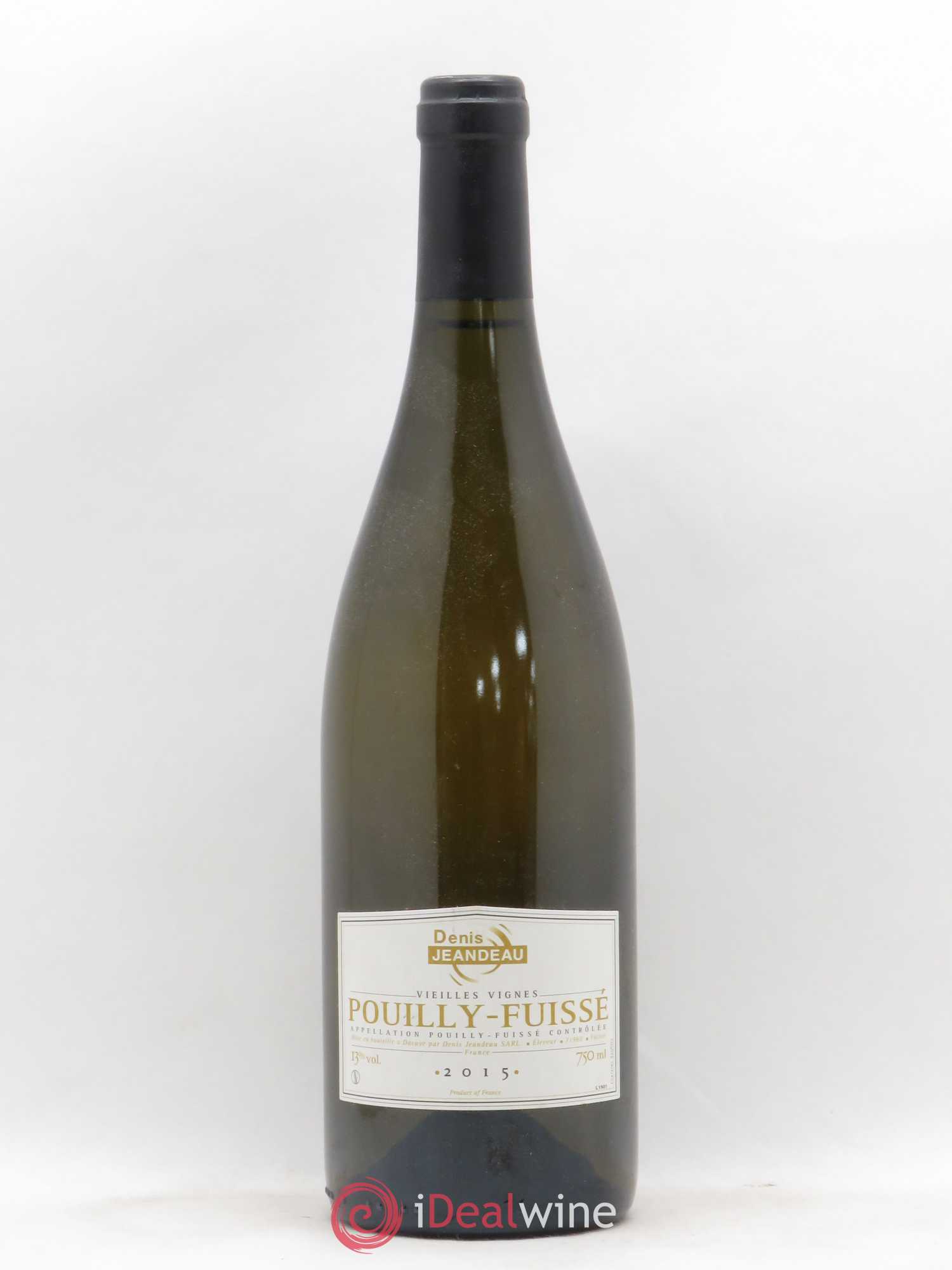 Pouilly-Fuissé Vieilles Vignes Denis Jeandeau 2015 - Posten von 1 Flasche - 0