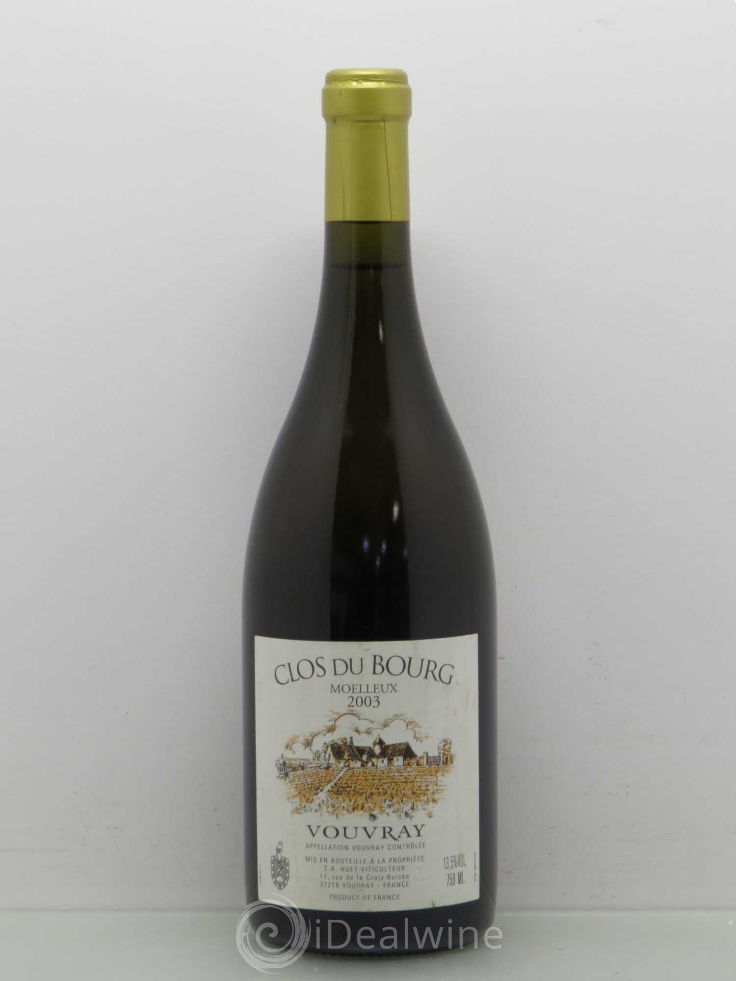 Vouvray Clos du Bourg Moelleux Domaine Huet 2003 - Lotto di 1 bottiglia - 0