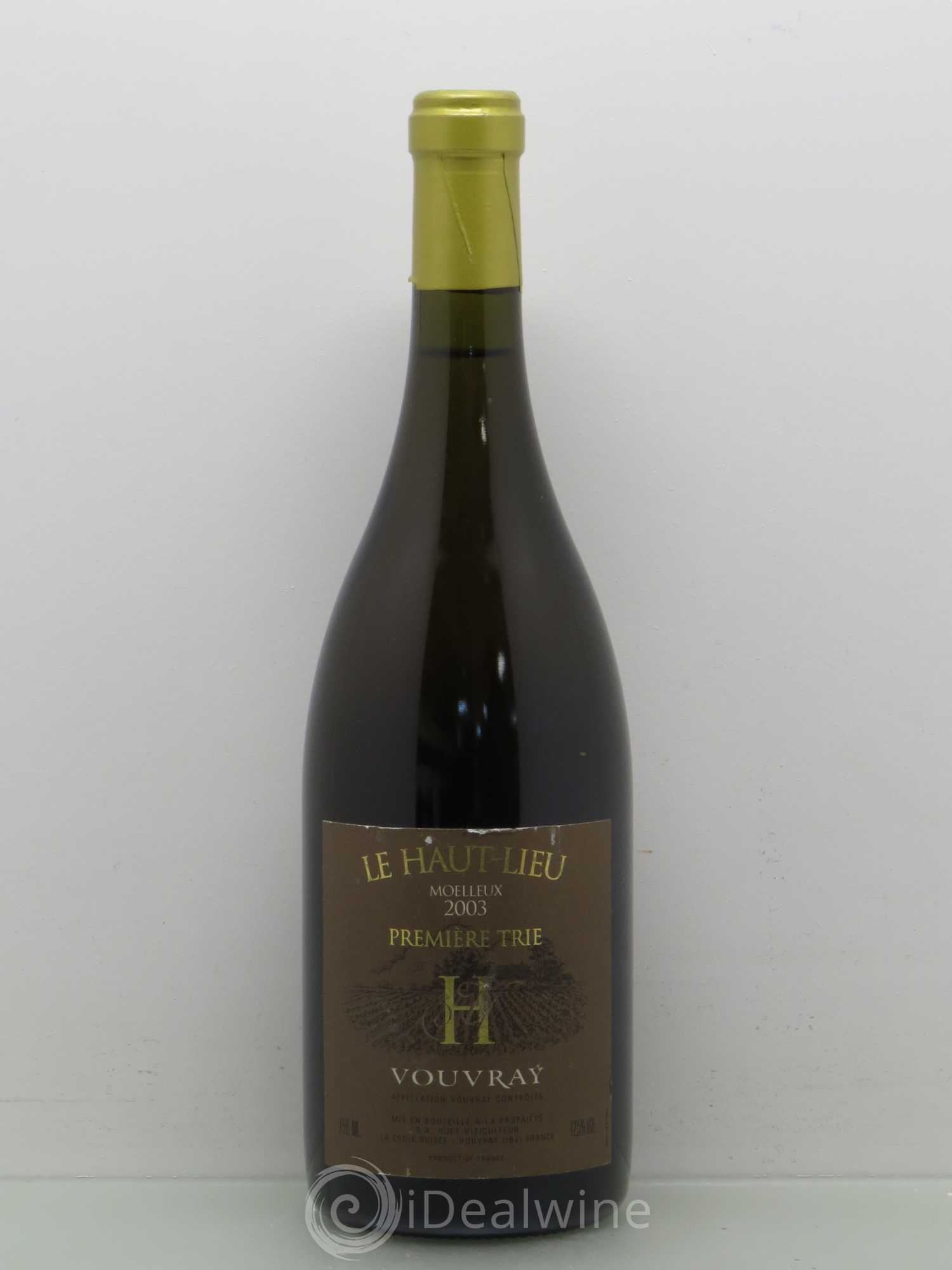 Vouvray Le Haut-Lieu Moelleux 1ère Trie Domaine Huet 2003 - Lotto di 1 bottiglia - 0