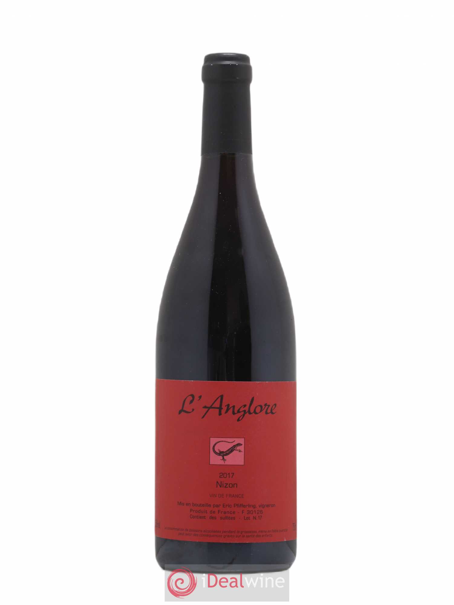 Vin de France Nizon L'Anglore 2017 - Lot de 1 bouteille - 0