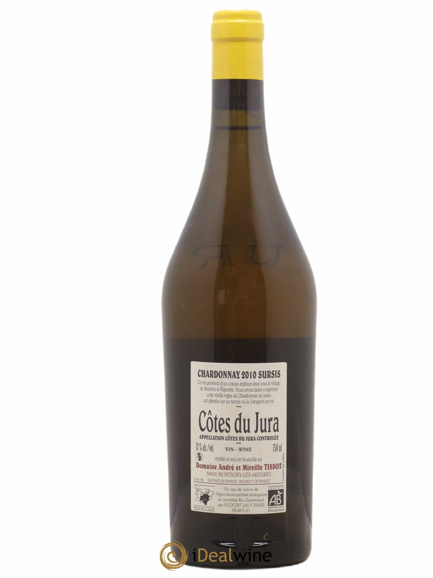 Côtes du Jura Sursis Bénédicte et Stéphane Tissot 2010 - Lot de 1 bouteille - 1