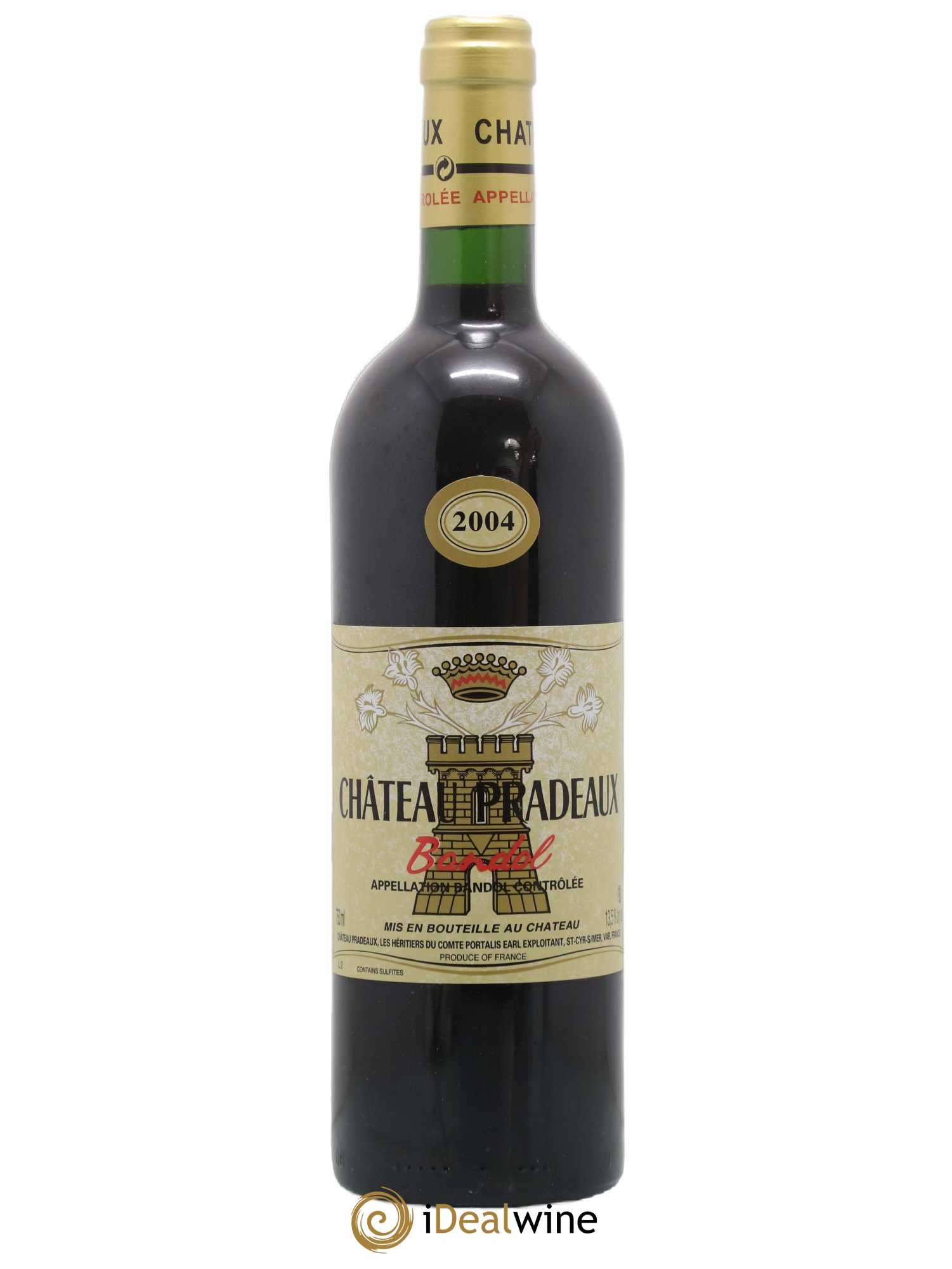Bandol Château Pradeaux Famille Portalis 2004 - Lot de 1 bouteille - 0
