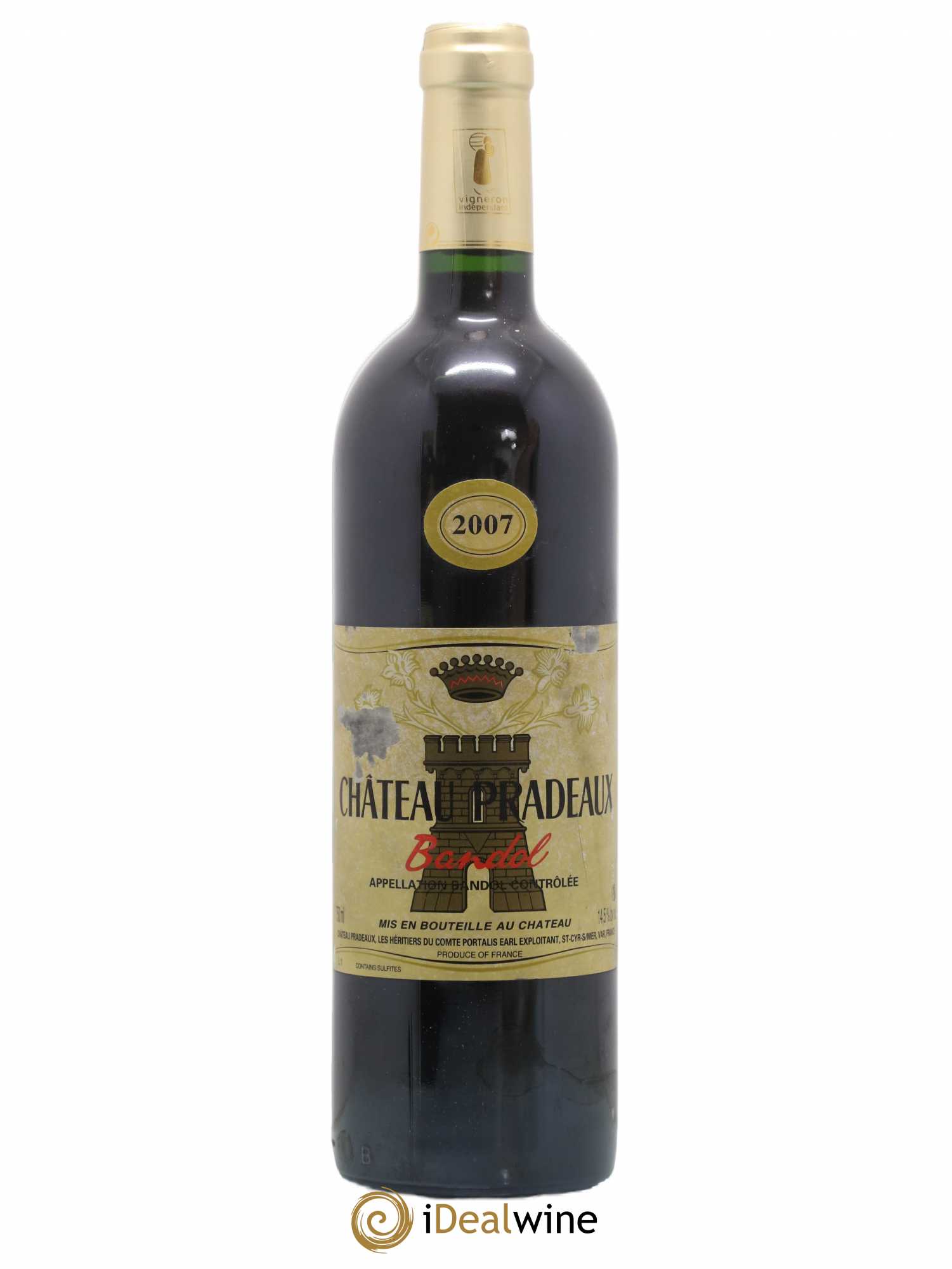 Bandol Château Pradeaux Famille Portalis 2007 - Lot de 1 bouteille - 0