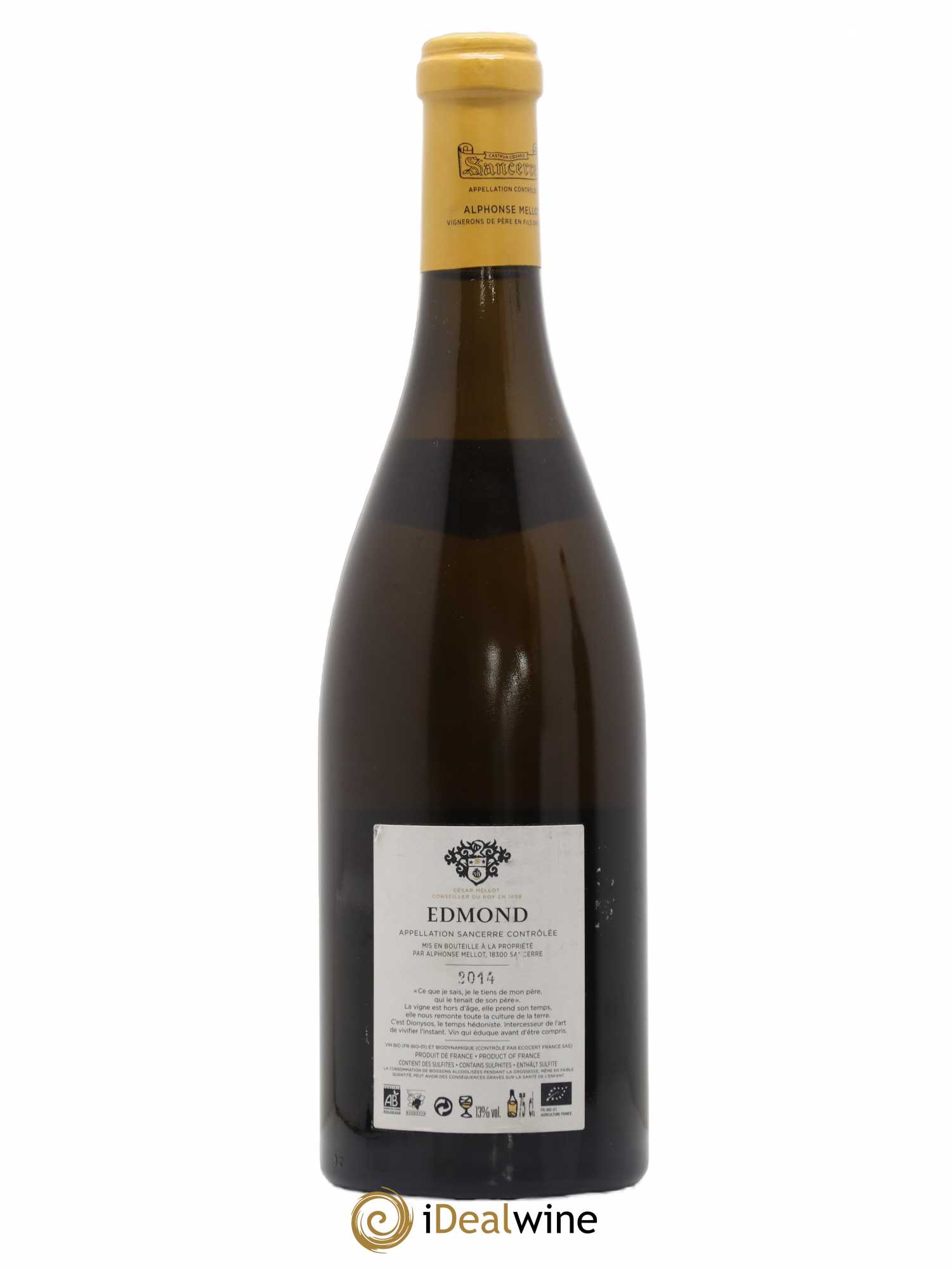 Sancerre Cuvée Edmond Alphonse Mellot 2014 - Lot de 1 bouteille - 1