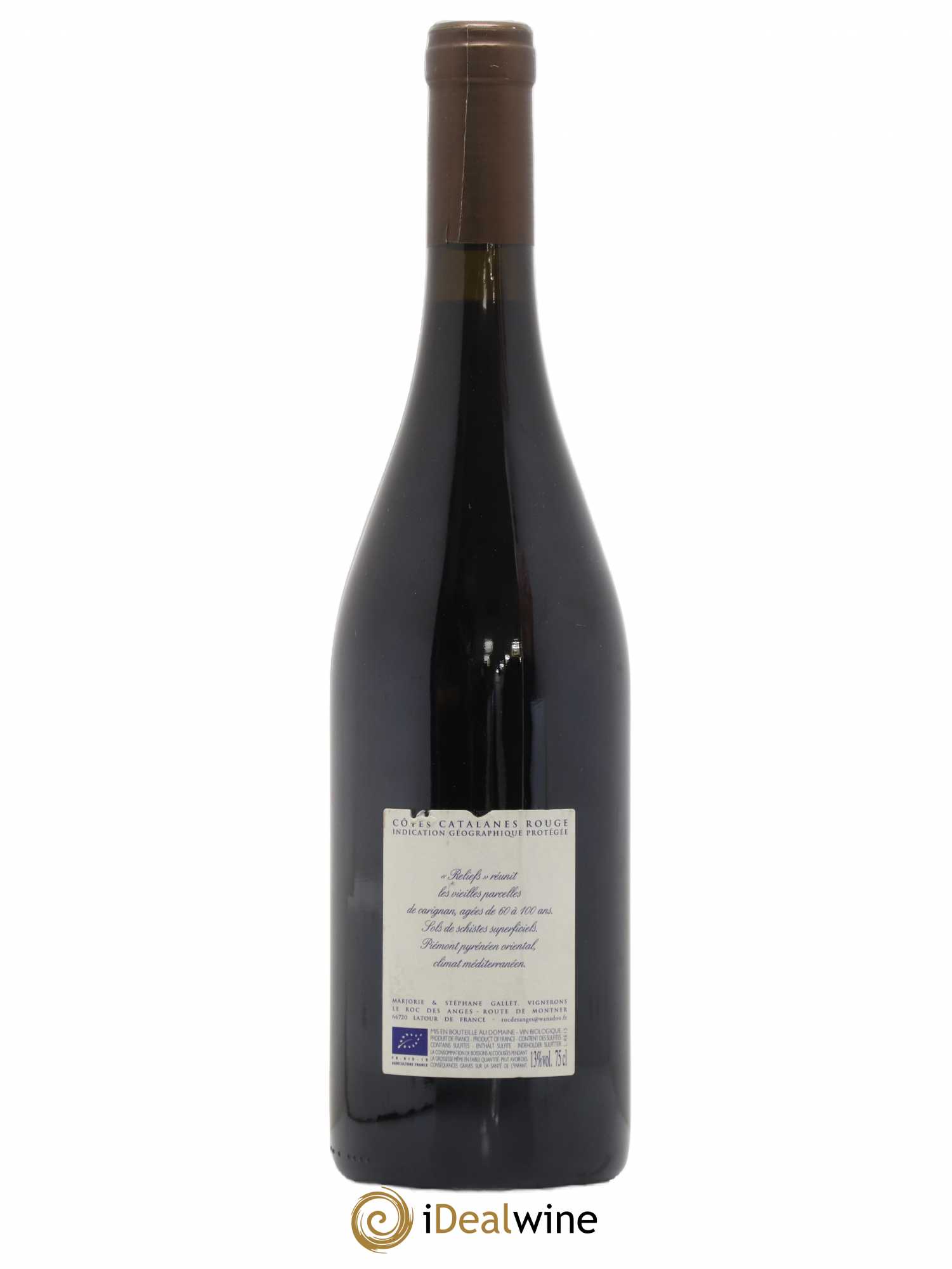Côtes du Roussillon Roc des Anges Reliefs Marjorie et Stéphane Gallet 2015 - Posten von 1 Flasche - 1