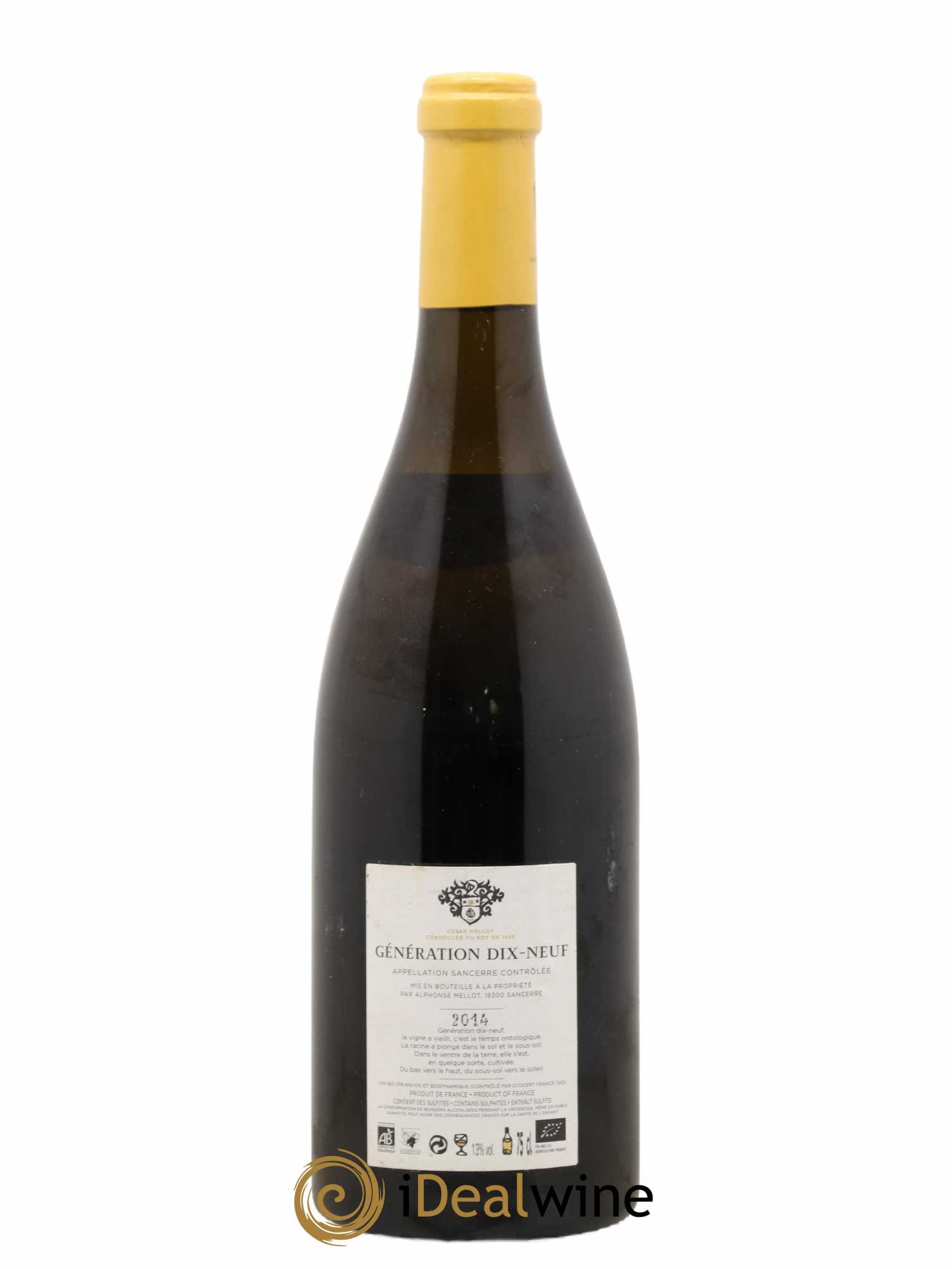 Sancerre Génération XIX Alphonse Mellot 2014 - Lot de 1 bouteille - 1