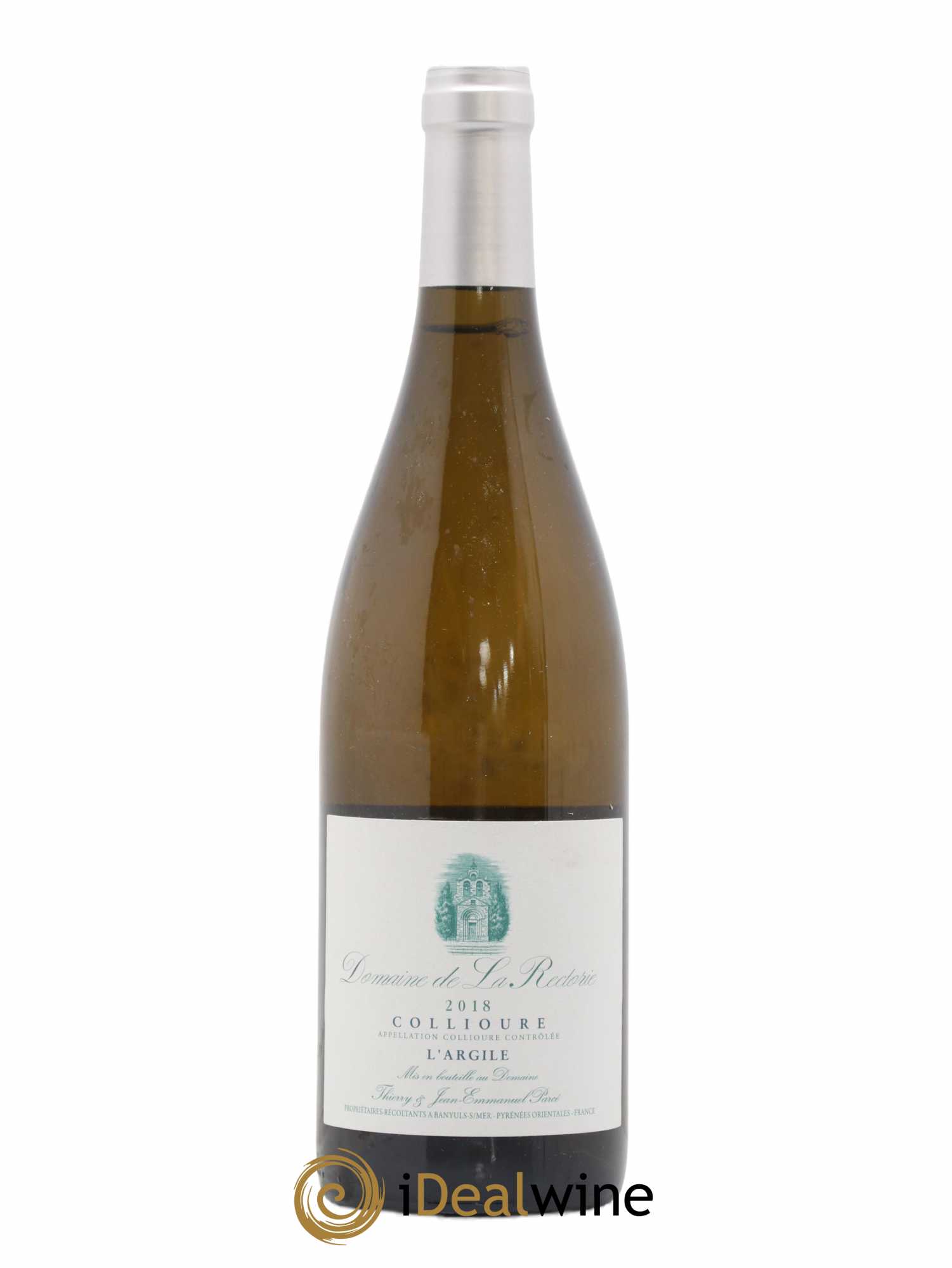 Collioure La Rectorie (Domaine de) L'Argile Thierry et Jean Emmanuel Parcé 2018 - Lot de 1 bouteille - 0