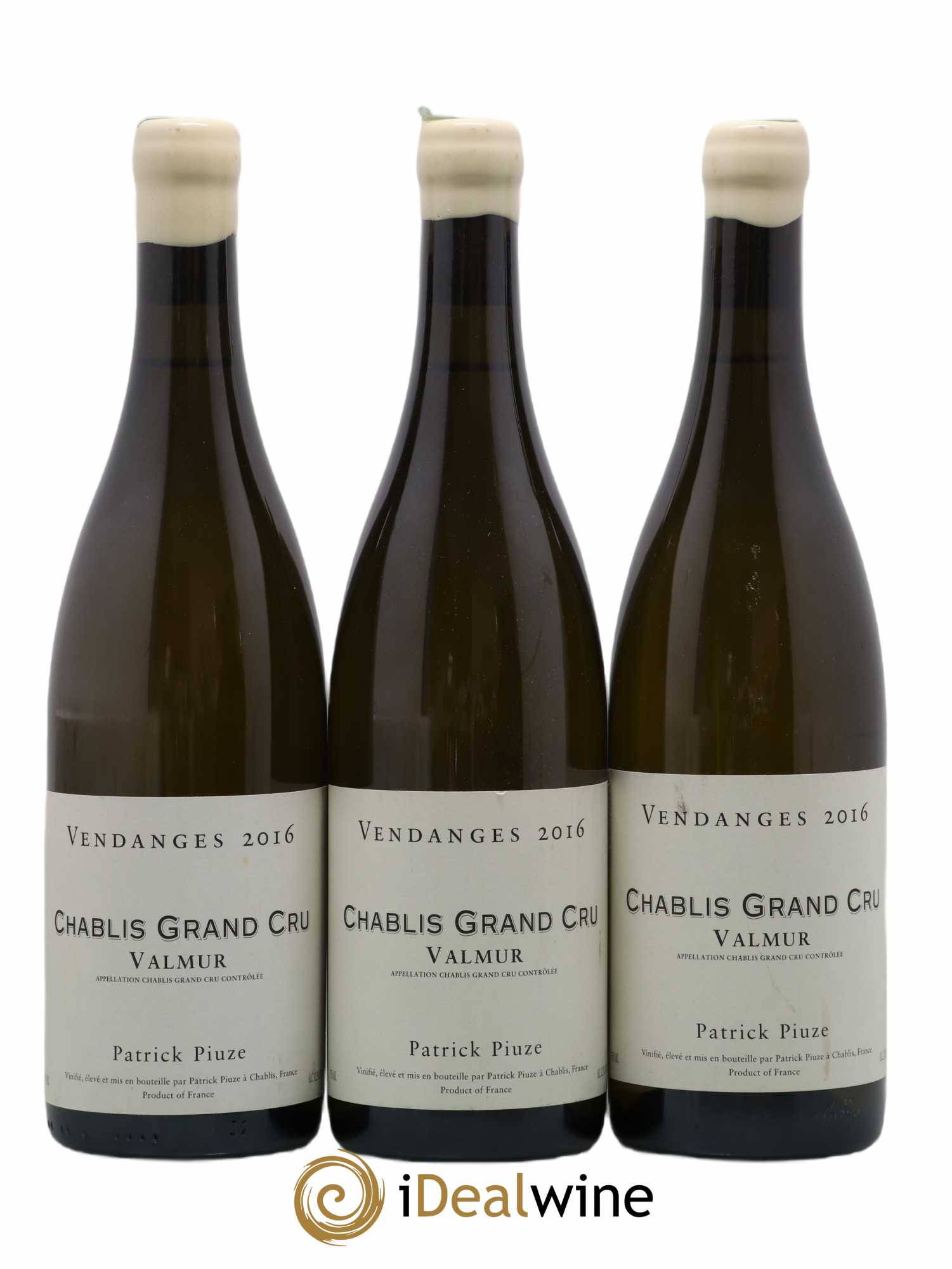 Chablis Grand Cru Valmur Patrick Piuze (Domaine) 2016 - Lot de 3 bouteilles - 0