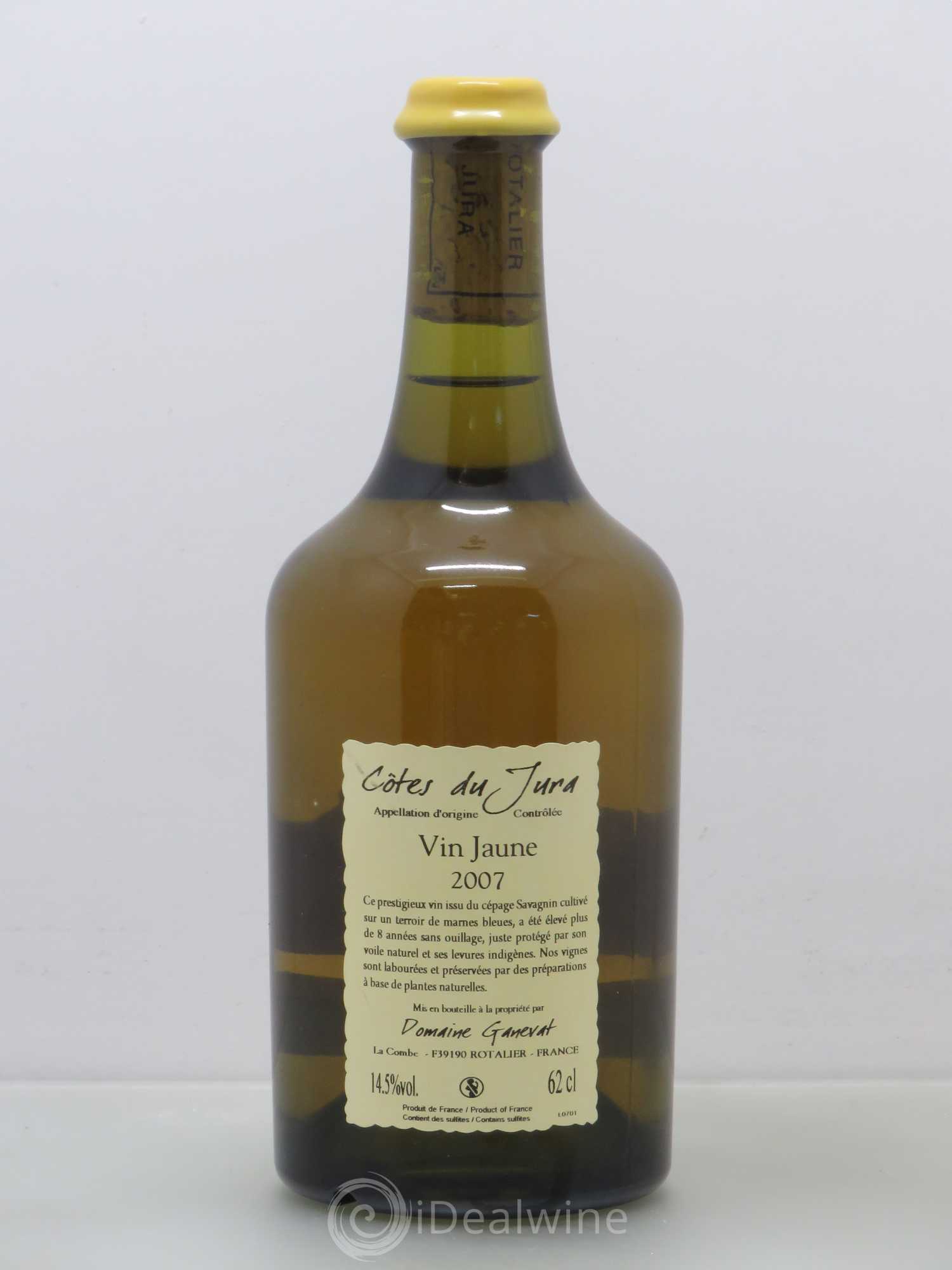 Côtes du Jura Vin Jaune Jean-François Ganevat (Domaine) 2007 - Lot de 1 bouteille - 1