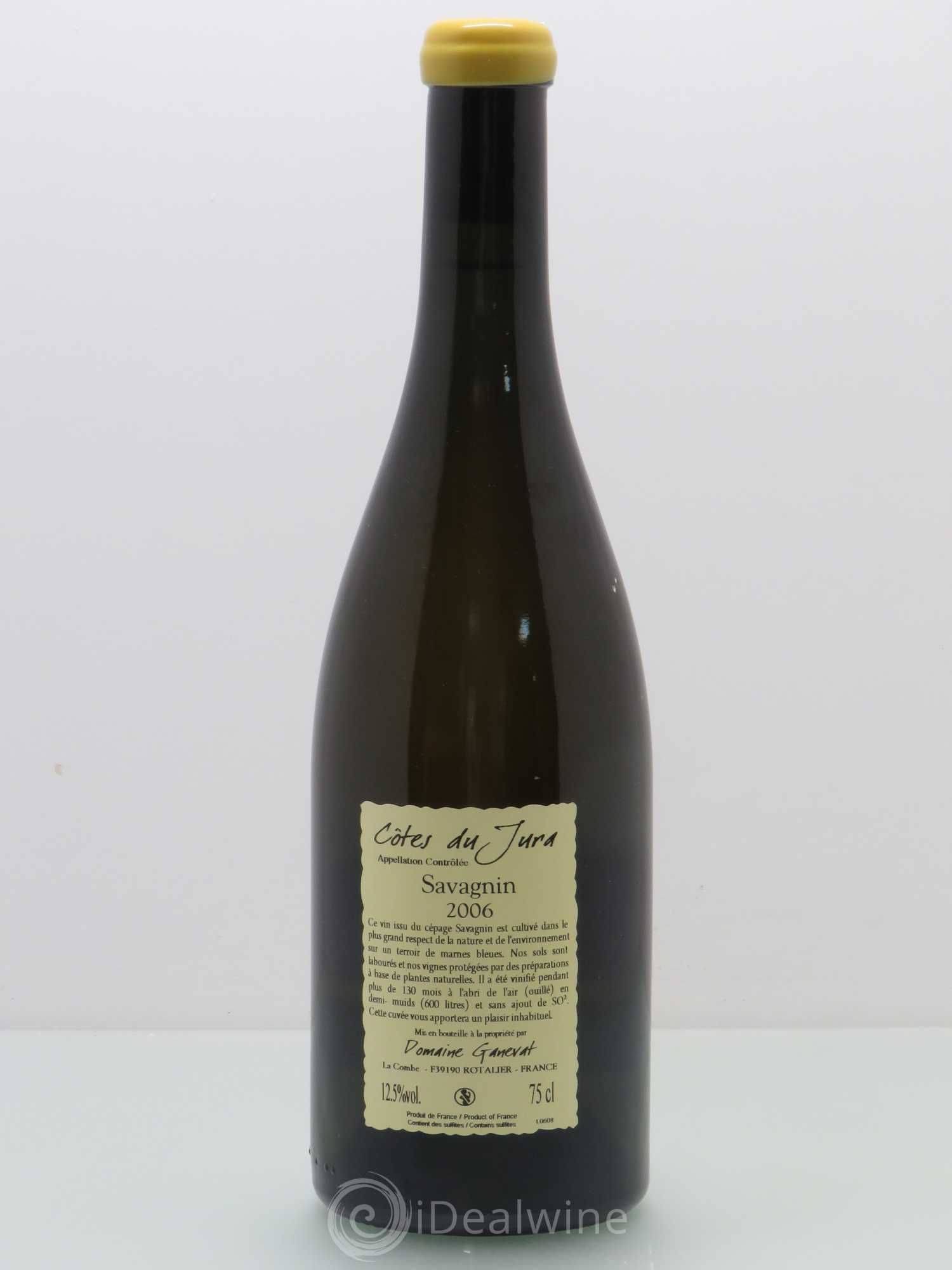 Côtes du Jura Les Vignes de mon Père Jean-François Ganevat (Domaine) Savagnin 2006 - Lot de 1 bouteille - 1
