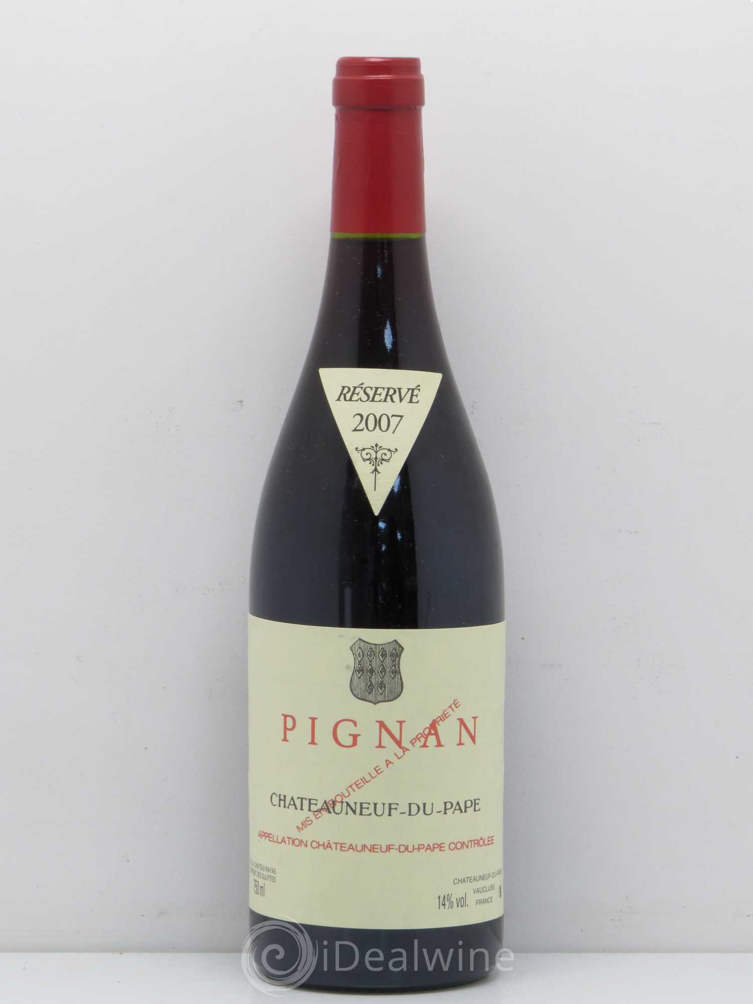 Châteauneuf-du-Pape Pignan Emmanuel Reynaud 2007 - Lot de 1 bouteille - 0