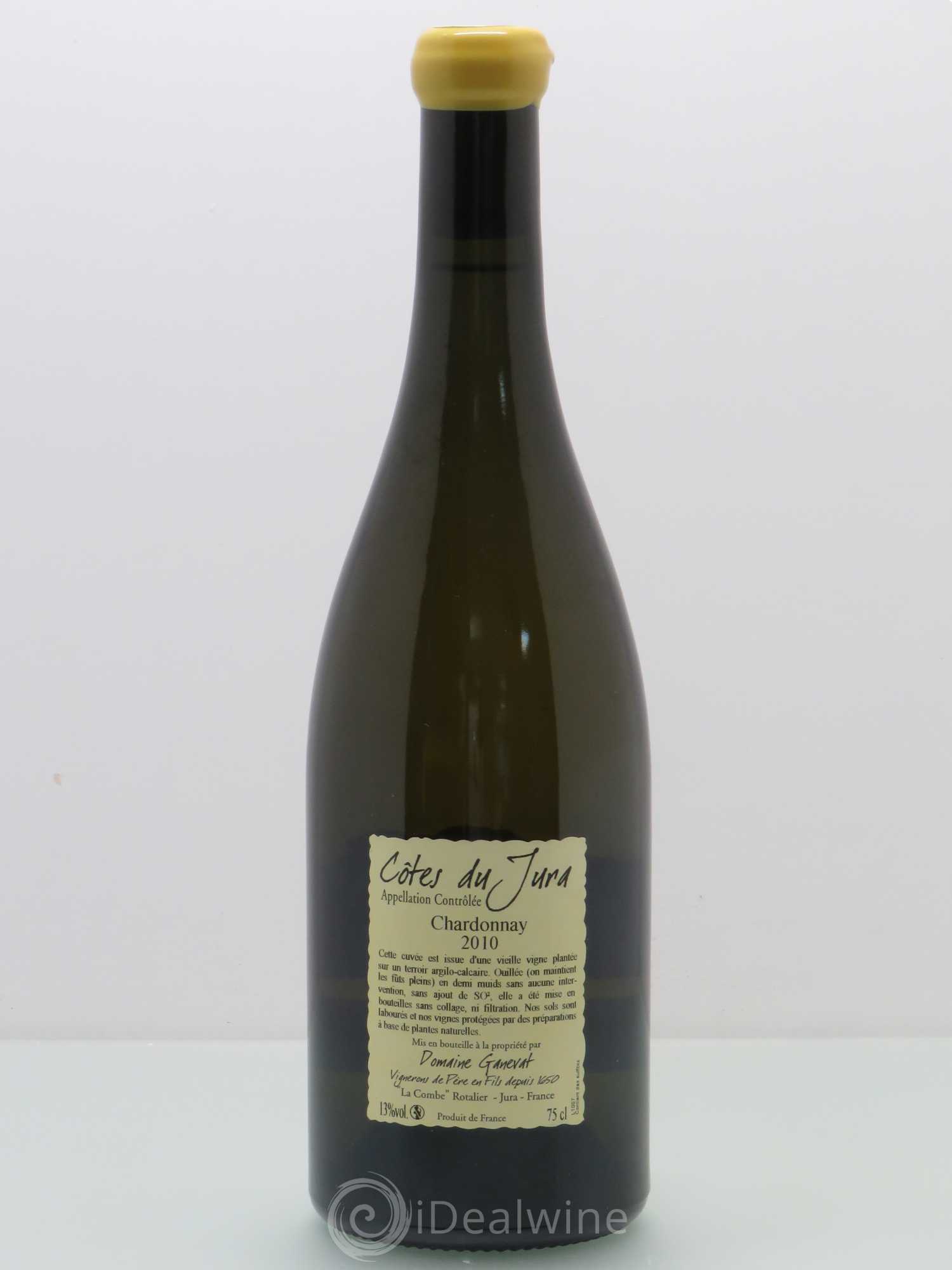 Côtes du Jura Les Chamois du Paradis Jean-François Ganevat (Domaine) Chardonnay 2010 - Lot de 1 bouteille - 1