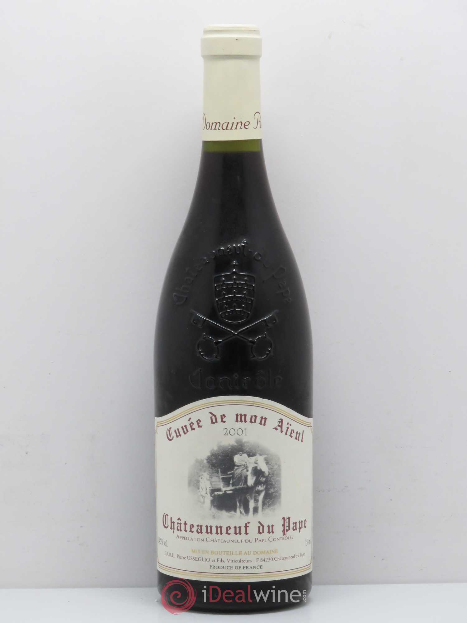 Châteauneuf-du-Pape Cuvée de mon Aïeul Pierre Usseglio & Fils 2001 - Lot de 1 bouteille - 0
