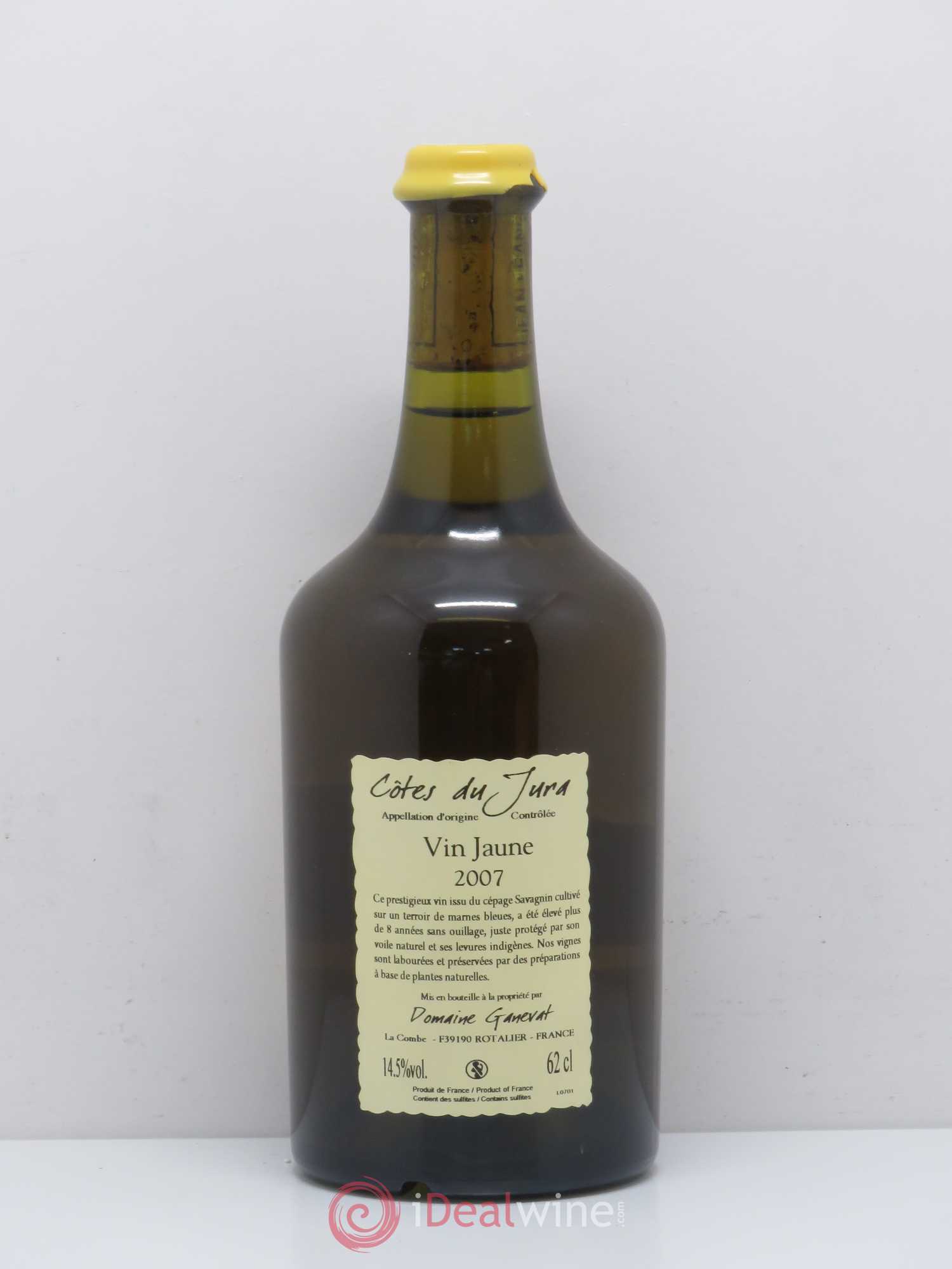 Côtes du Jura Vin Jaune Jean-François Ganevat (Domaine) 2007 - Lot de 1 bouteille - 1